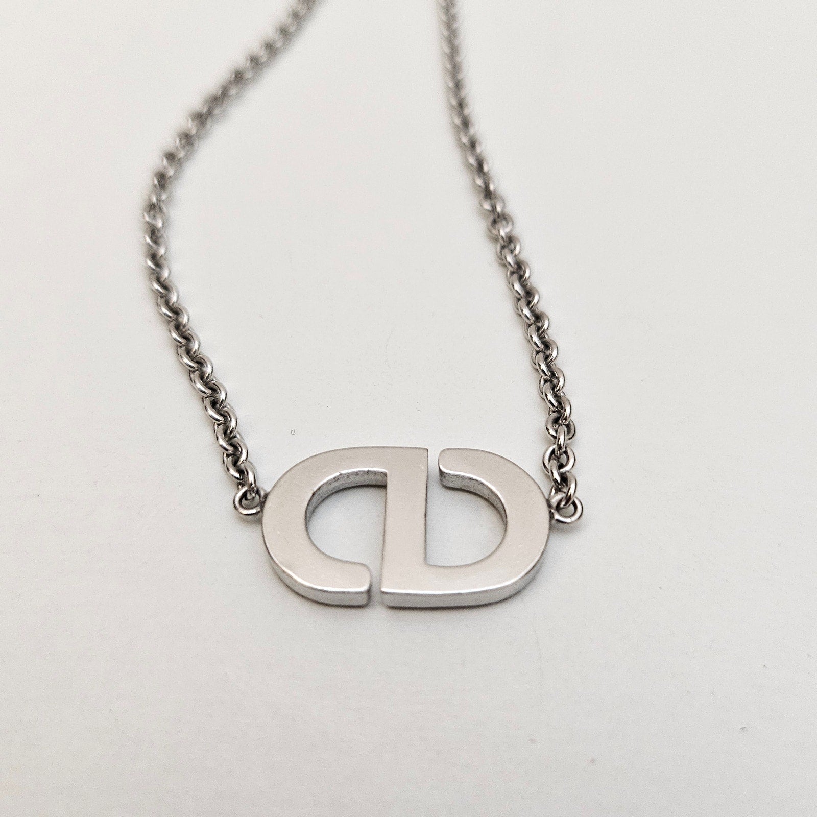 Christian Dior Crystal Petit CD Crystal Necklace