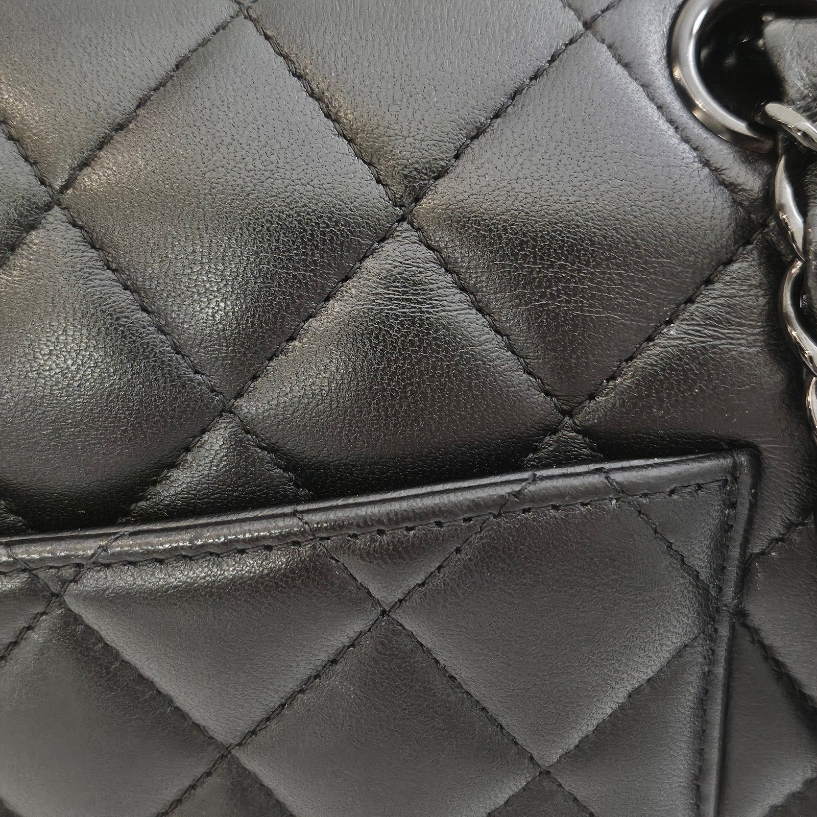 Chanel So Black Lambskin Small Classic Flap