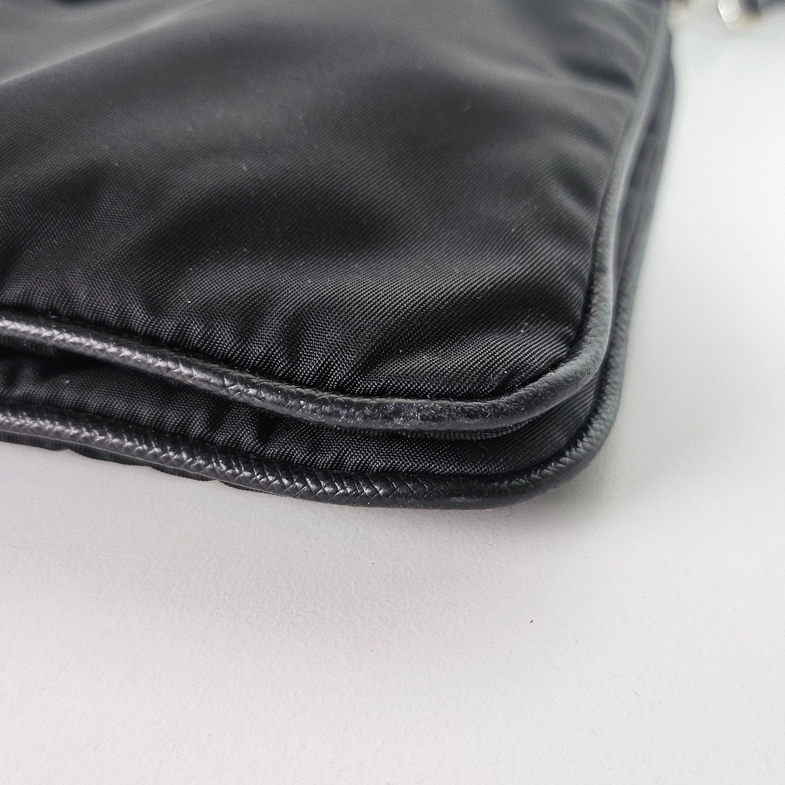 Prada Re-Nylon Saffiano Re-Edition 2000 Double Zip Crossbody Bag Black