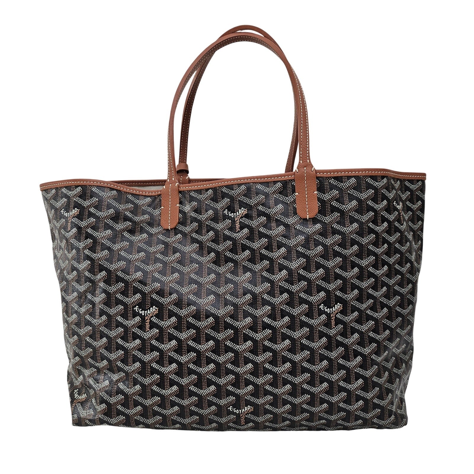 Goyard Goyardine Saint Louis Tote PM Black Gold