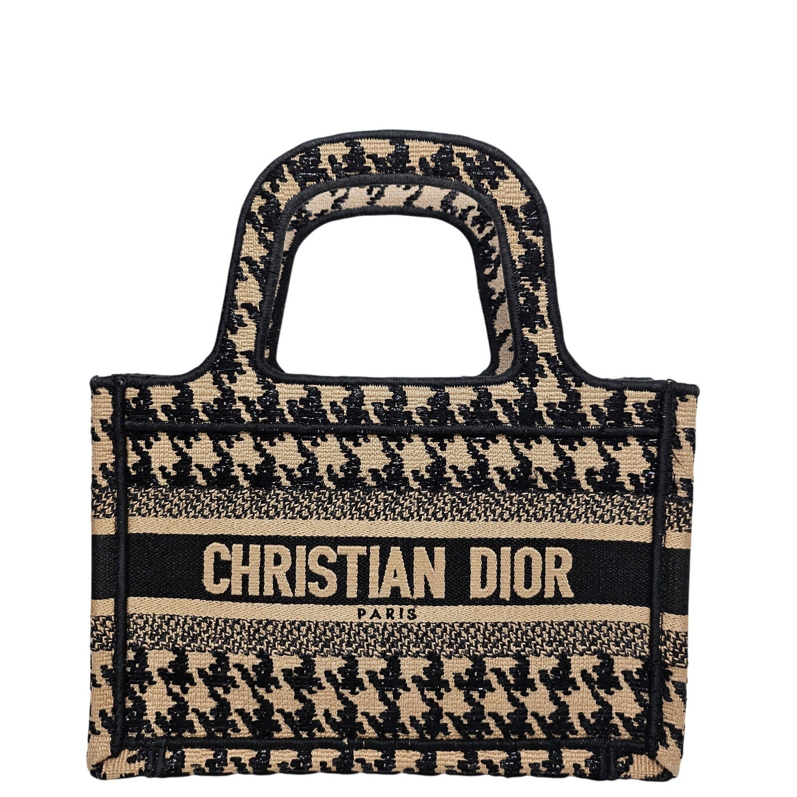 Christian Dior Mini Houndstooth Book Tote
