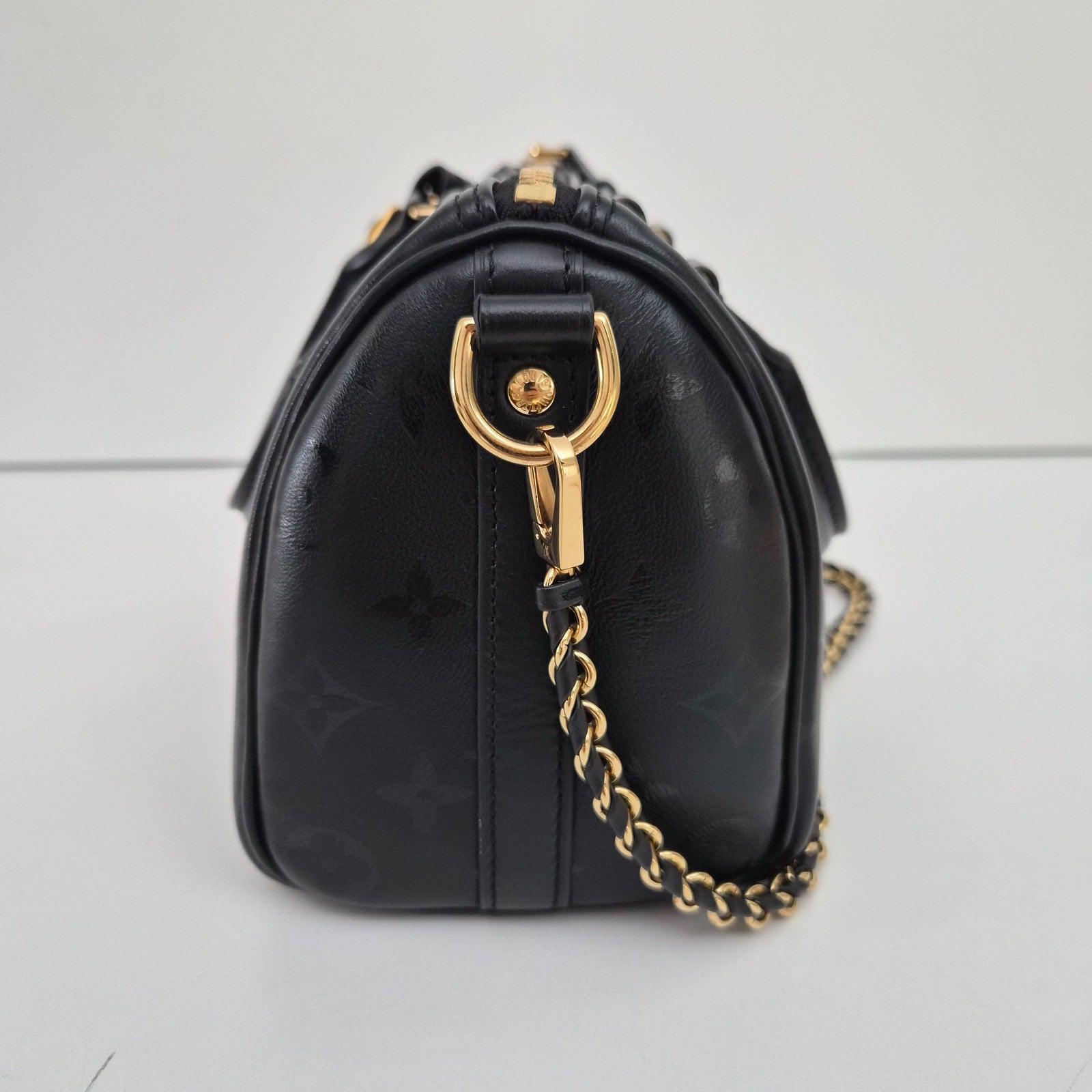 Louis Vuitton Monogram Ink Speedy BB Black