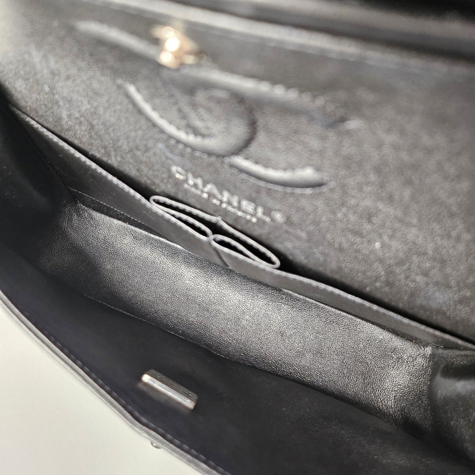 Chanel So Black Lambskin Small Classic Flap