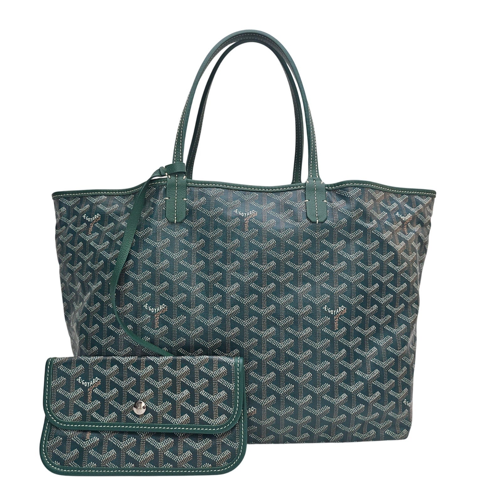 Goyard Goyardine Saint Louis PM Tote Green