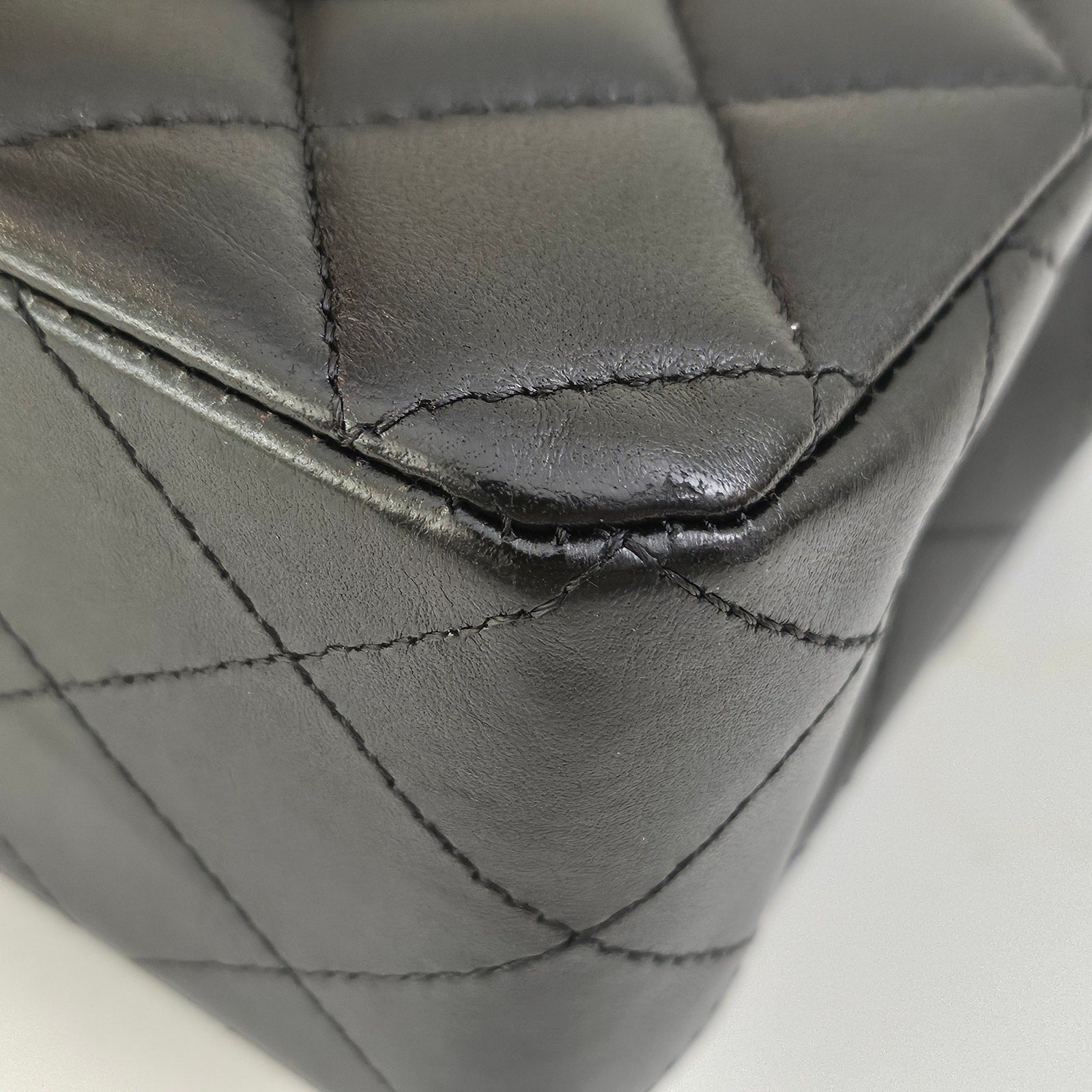 Chanel So Black Lambskin Small Classic Flap