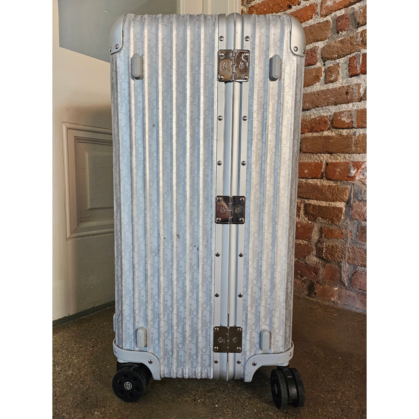 Dior x Rimowa Silver Trunk Suitcase SS20 Large