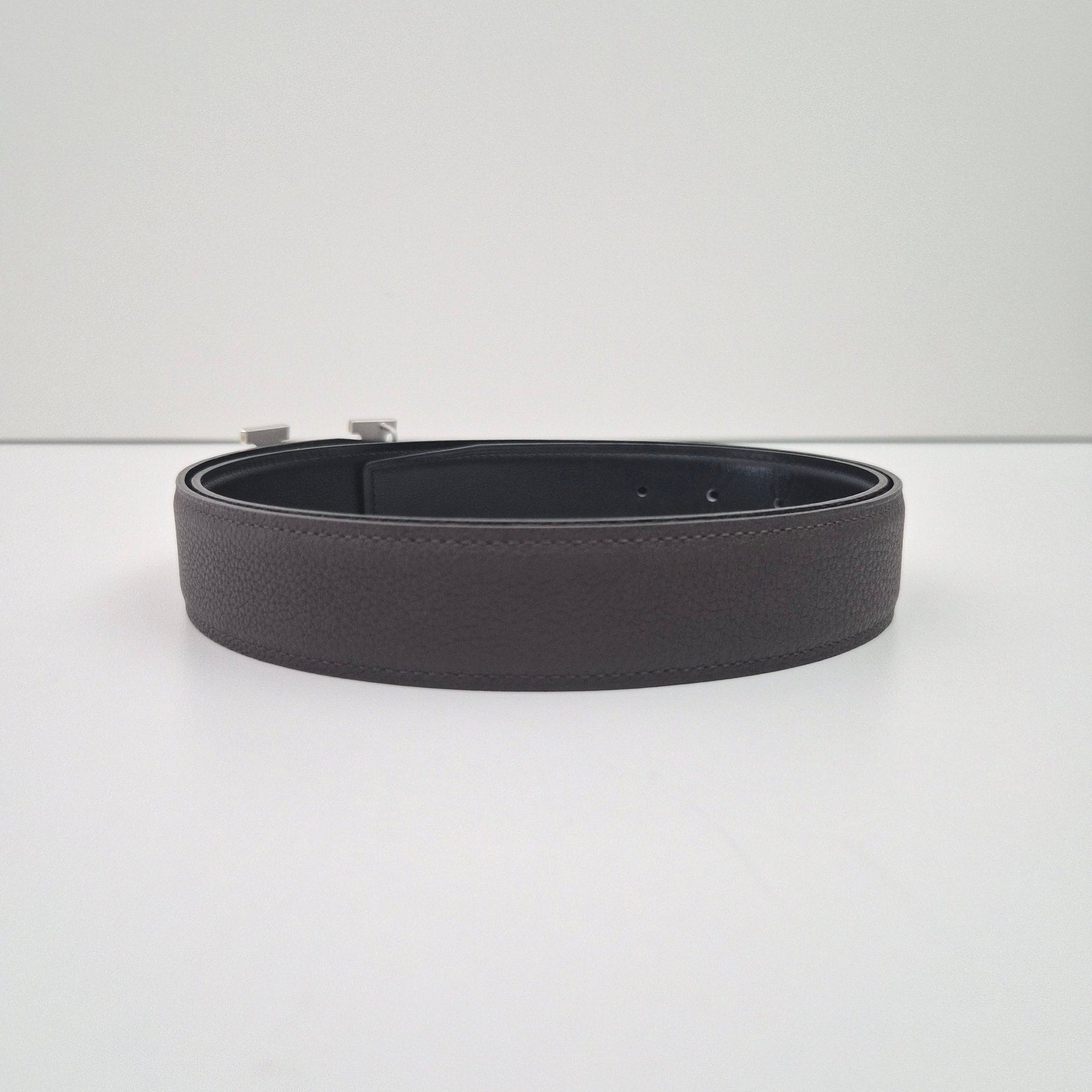 Hermes Men's H Reversible leather Belt 32 mm Size 95