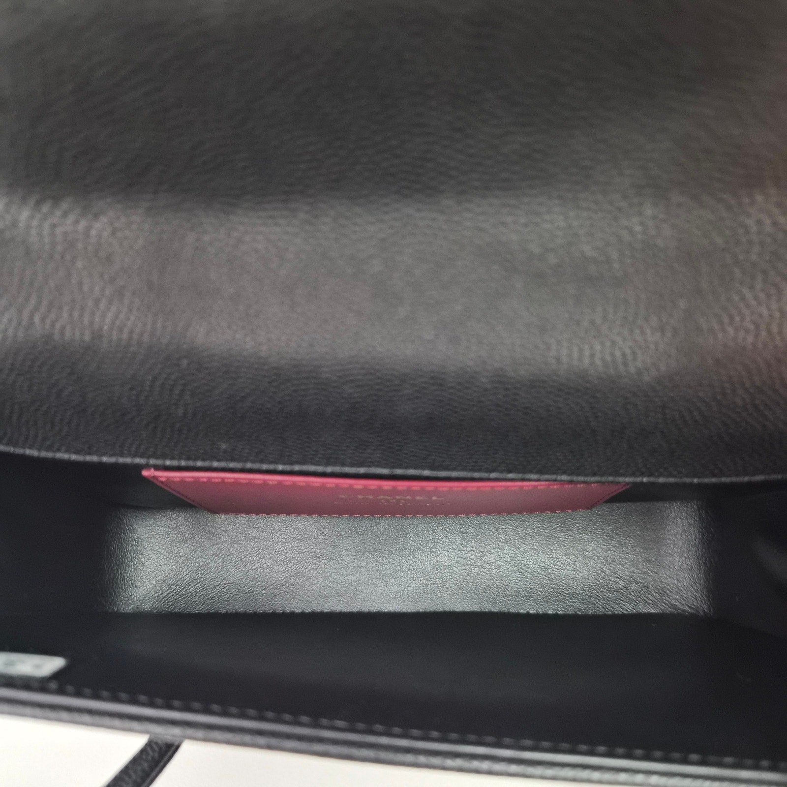 Chanel Shiny Caviar Mini Preppy Coco Shoulder Bag Black