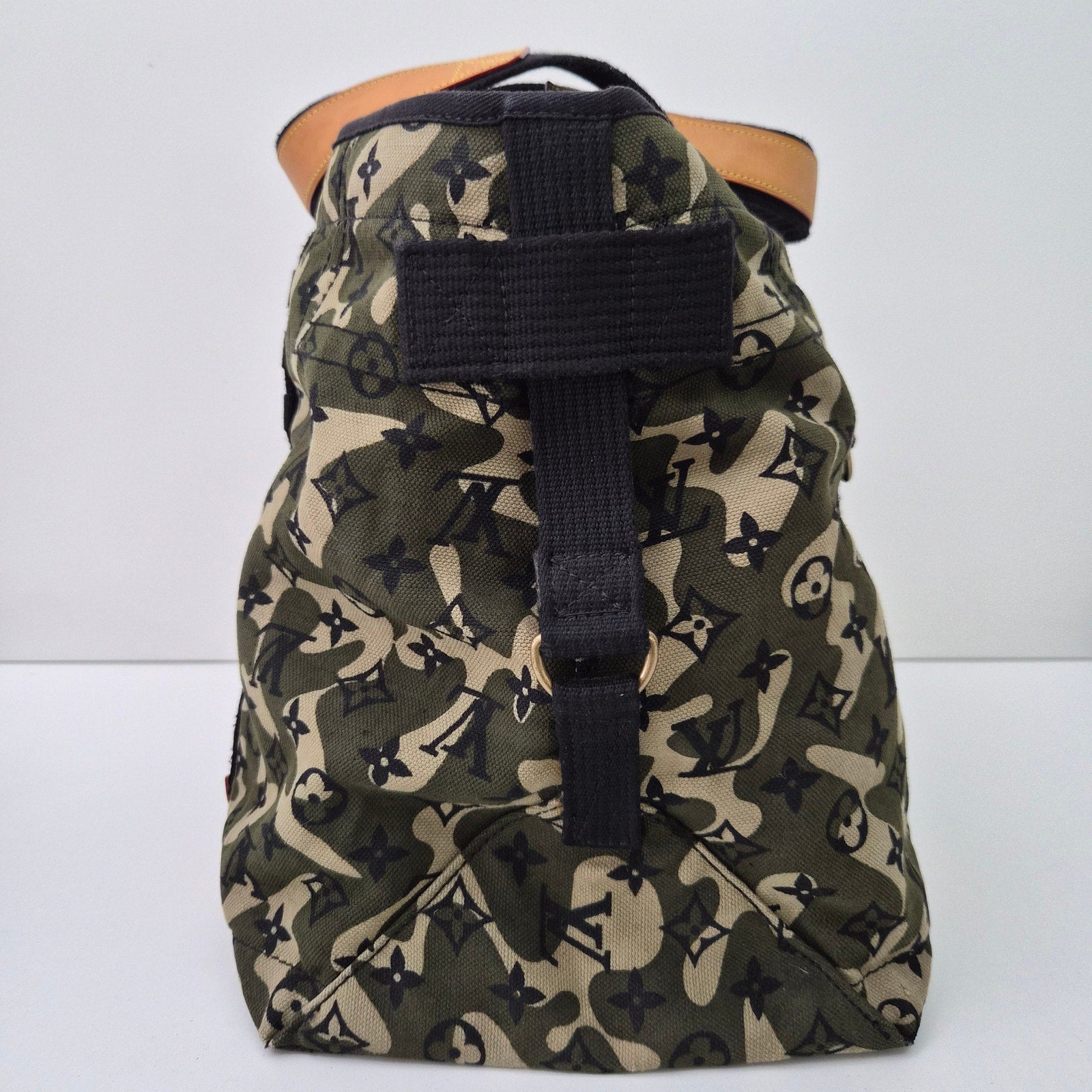 Louis Vuitton Takashi Murakami Green Monogramouflage Treillis Canvas