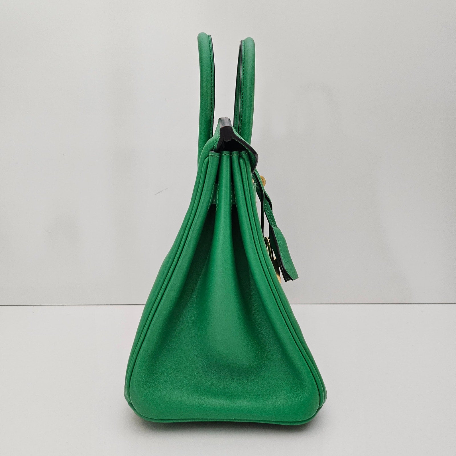 Hermes Birkin 25 Swift Leather Bambou Green with Gold Hardware