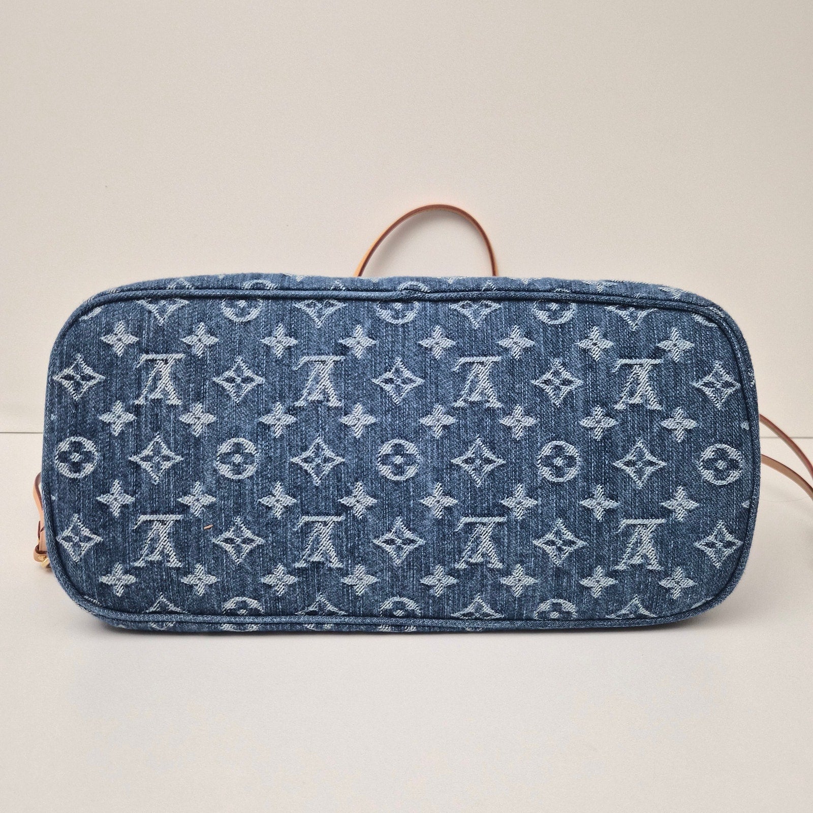 Louis Vuitton Monogram Denim Neo Neverfull MM Blue