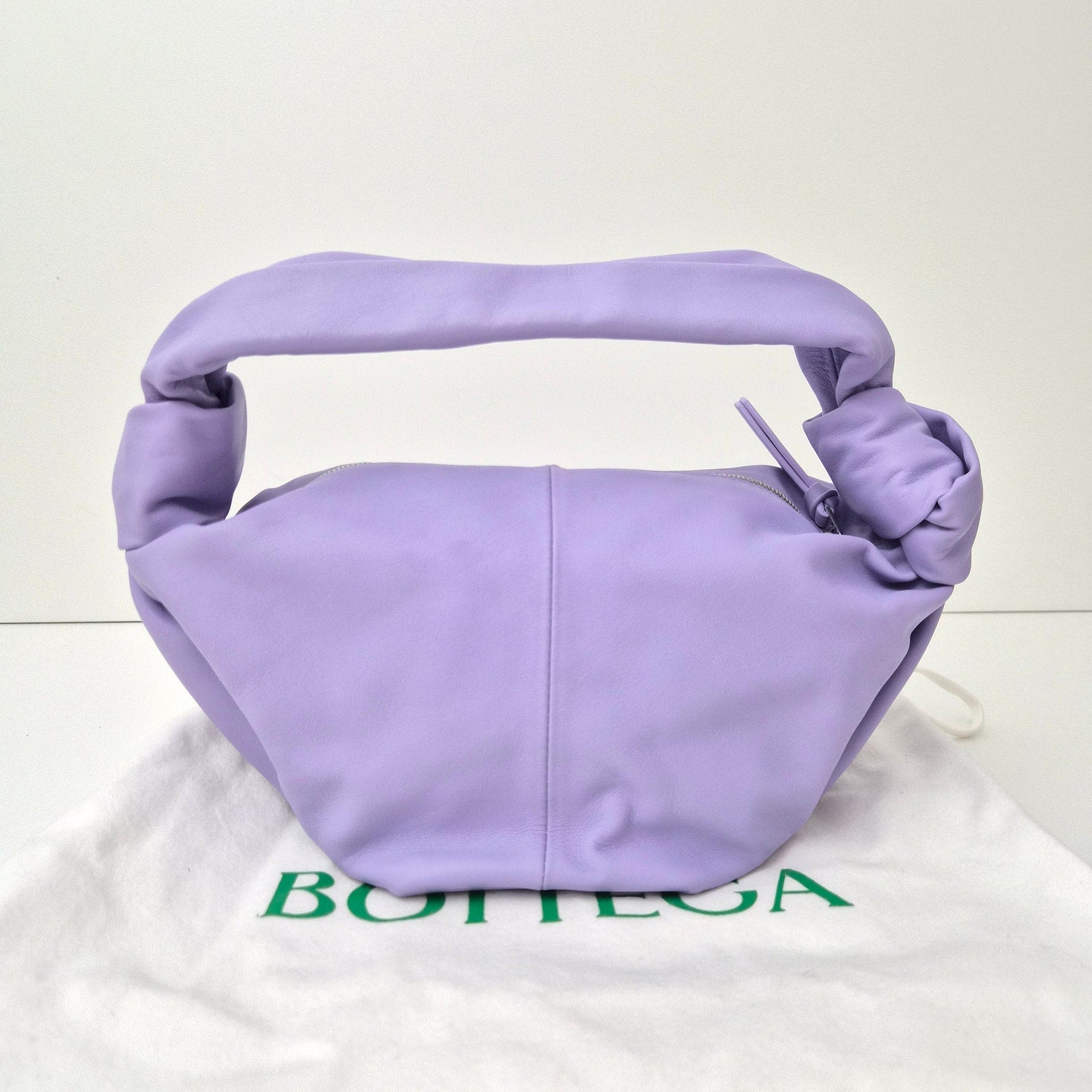 Bottega Veneta Nappa Mini Double Knot Bag Lilac Purple