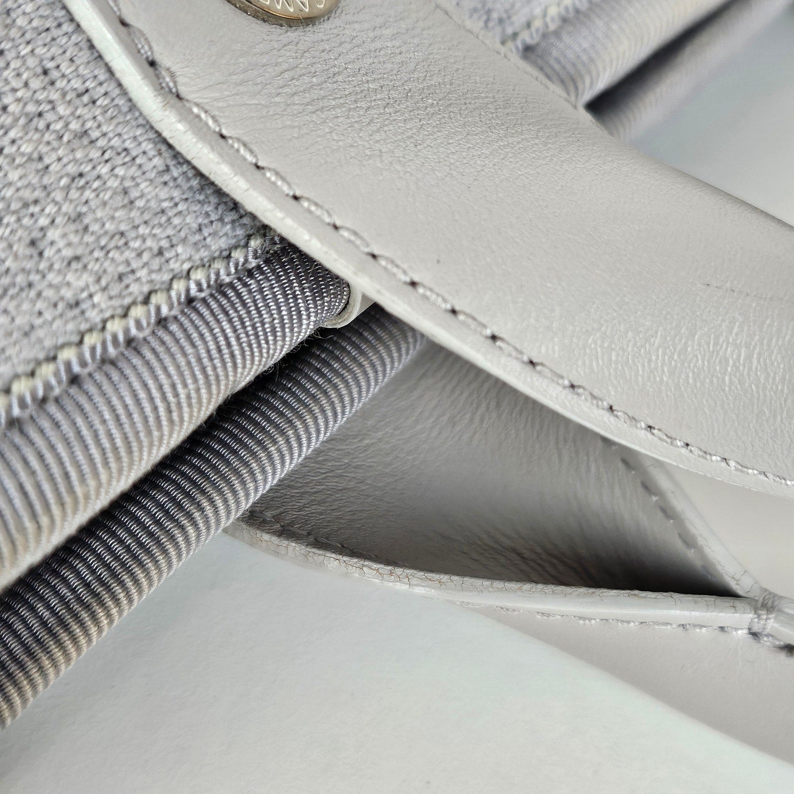 Chanel Small NM Deauville Canvas Tote Gris / Gray