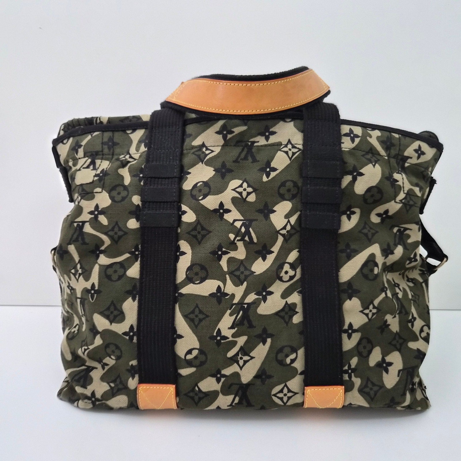 Louis Vuitton Takashi Murakami Green Monogramouflage Treillis Canvas