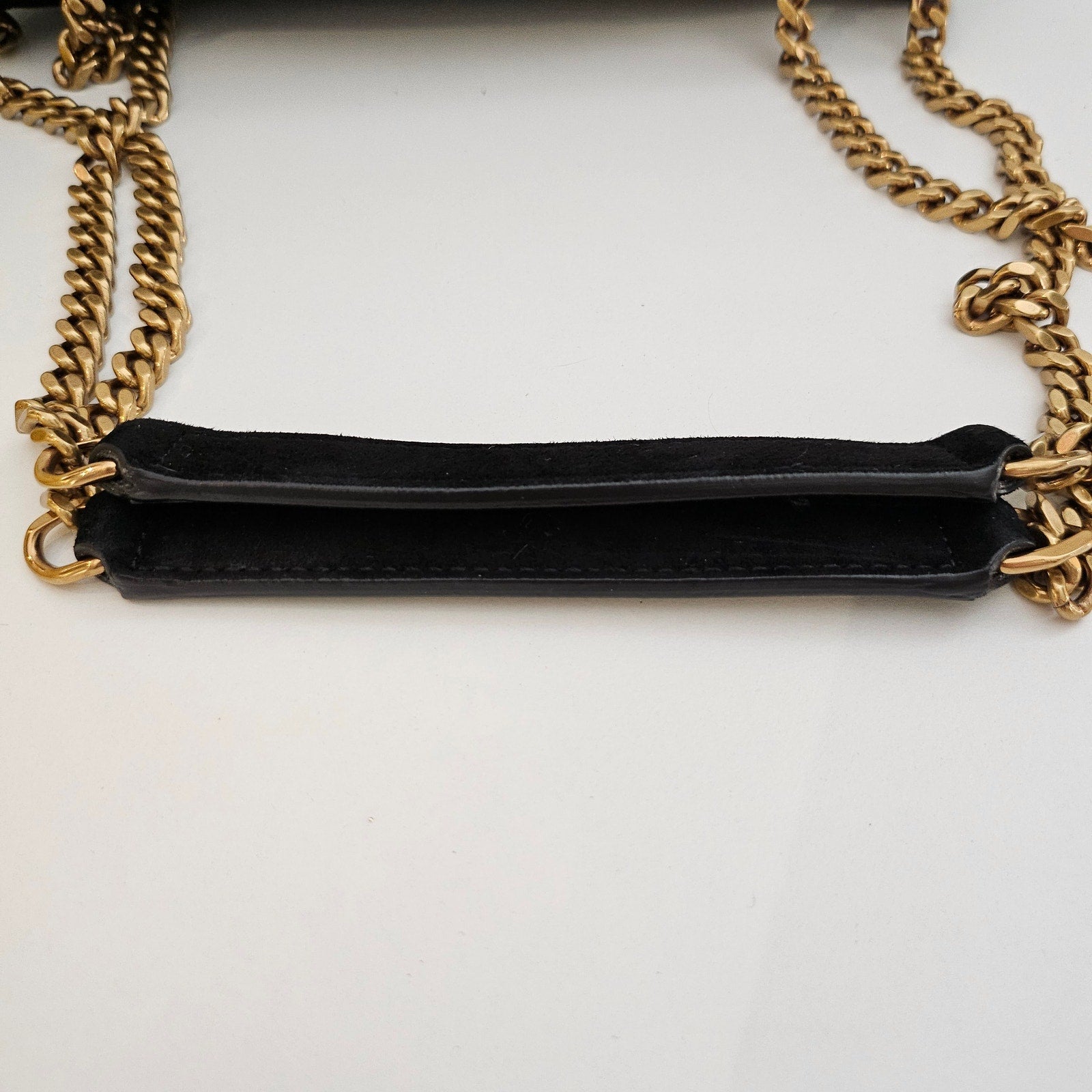 Saint Laurent Small Suede Loulou Shoulder Bag Black