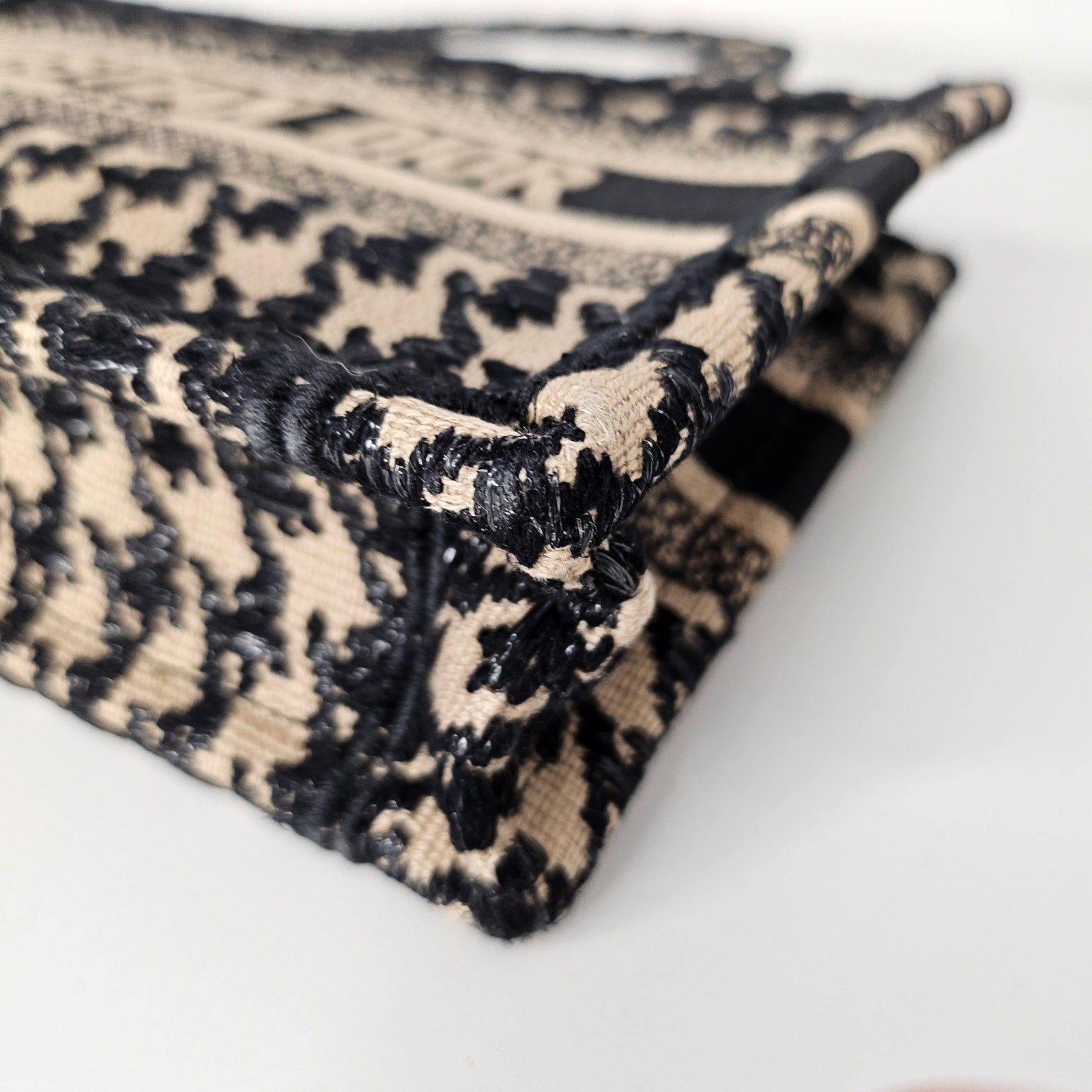 Christian Dior Mini Houndstooth Book Tote