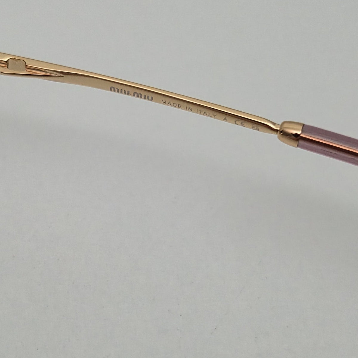 Miu Miu MU 52YS 5AK06S Gold Rose Women’s Sunglasses