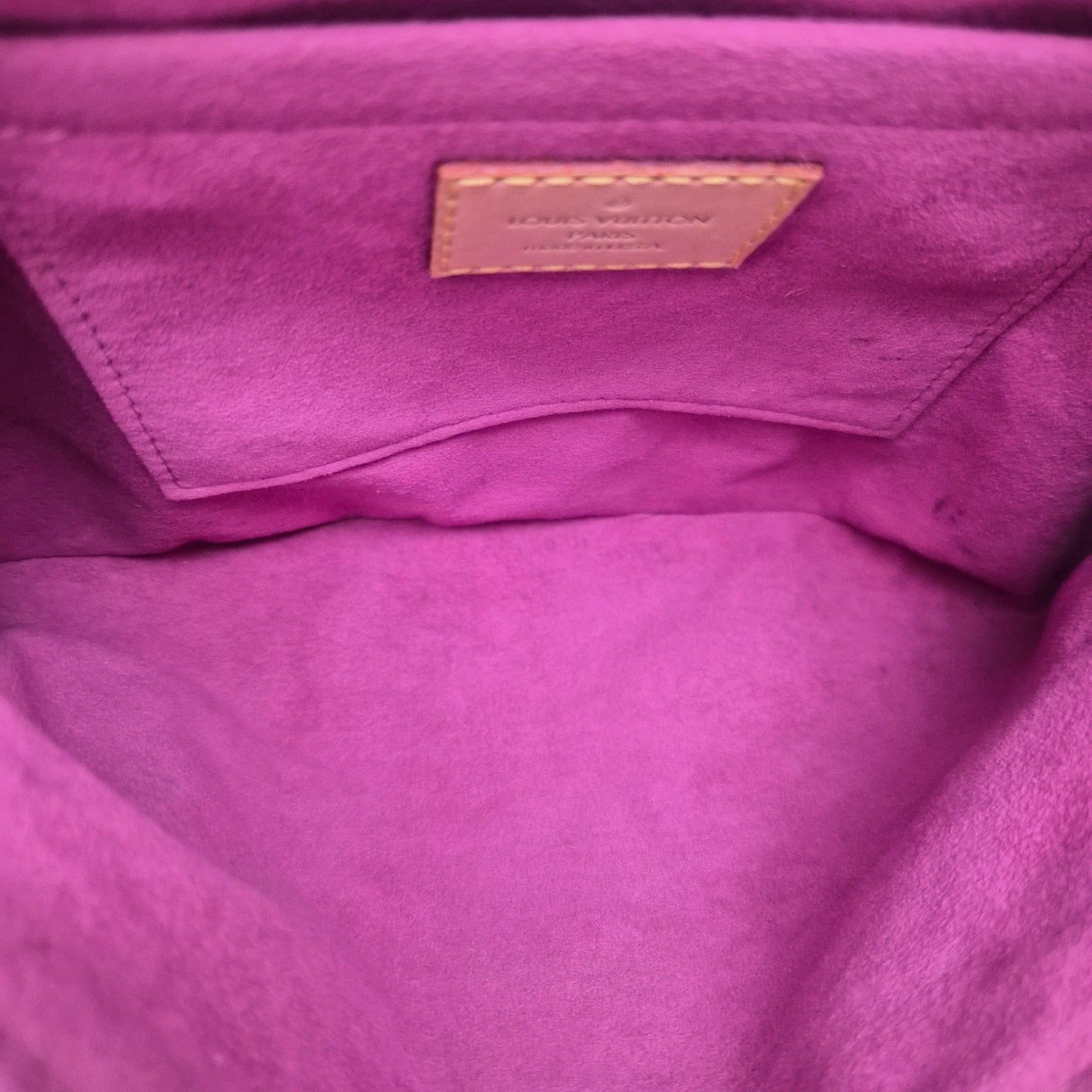 Louis Vuitton Pink Denim Mini Pleaty Shoulder Bag