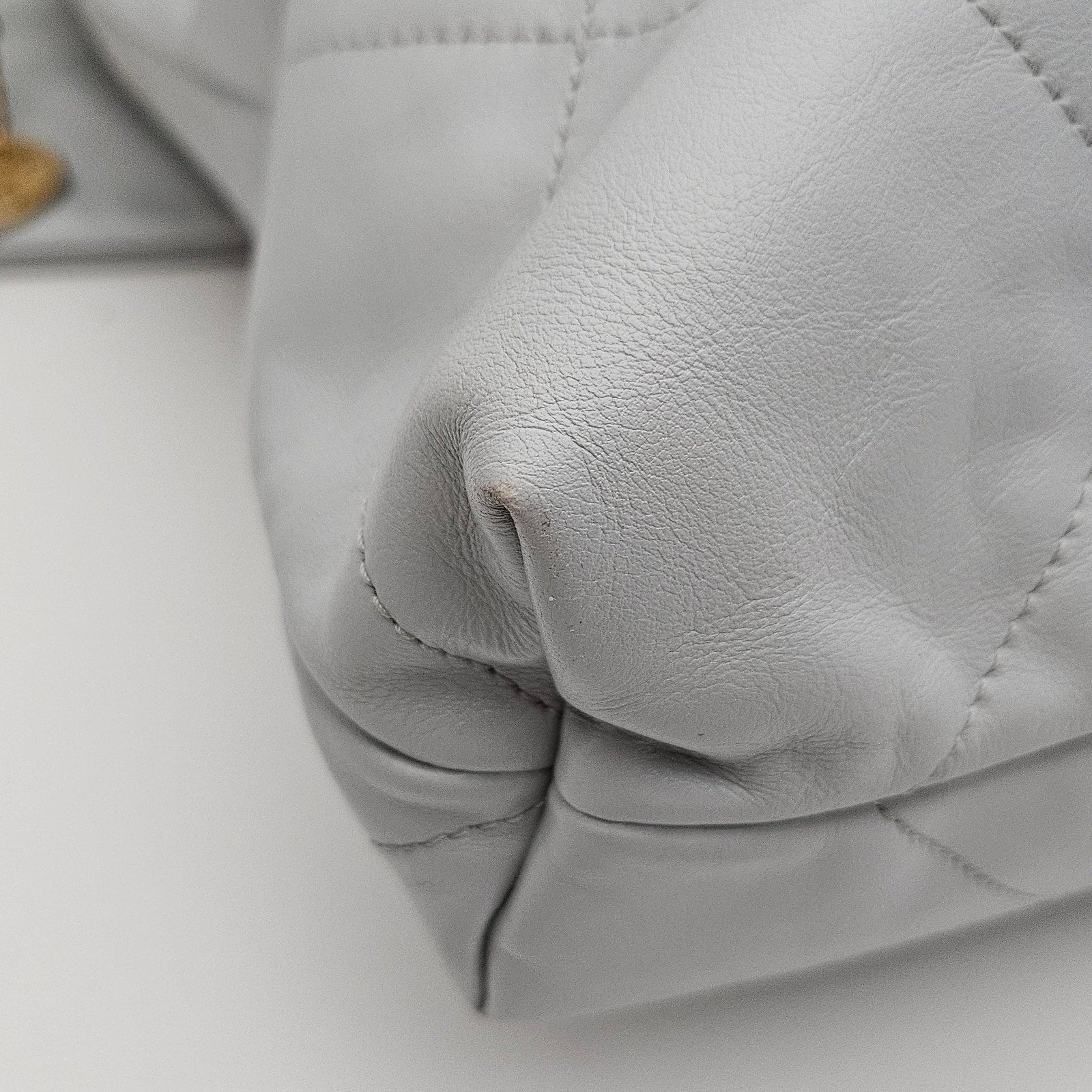 Chanel Pale Blue Quilted Medium 22 Hobo Bag
