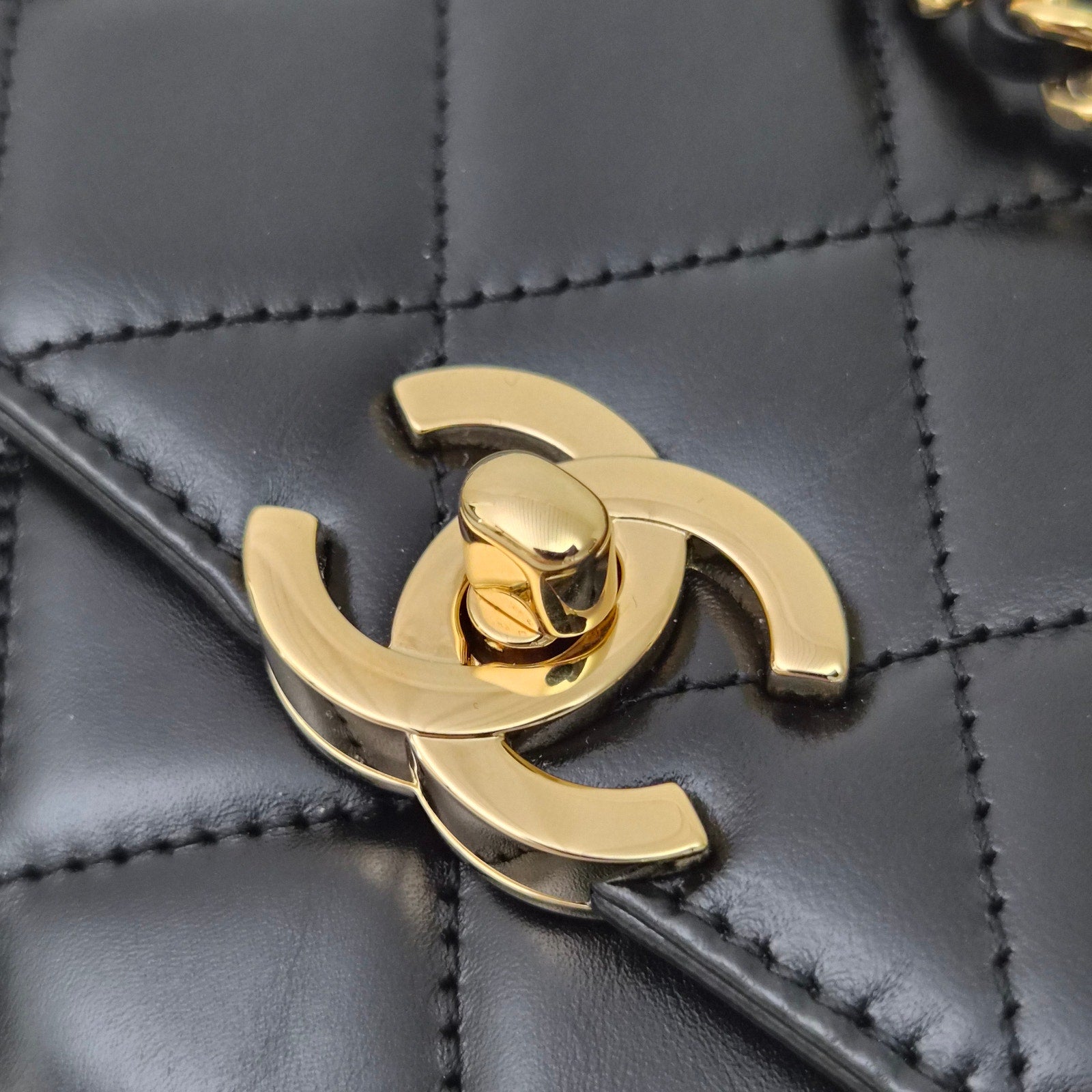 Chanel Calfskin Quilted Mini Perfect Fit Flap Black