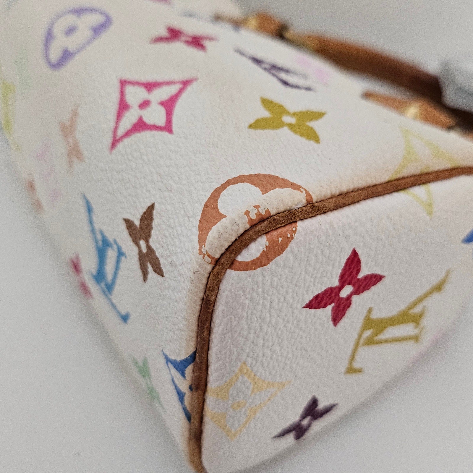 Louis Vuitton Takashi Murakami White Multicolor Mini Speedy