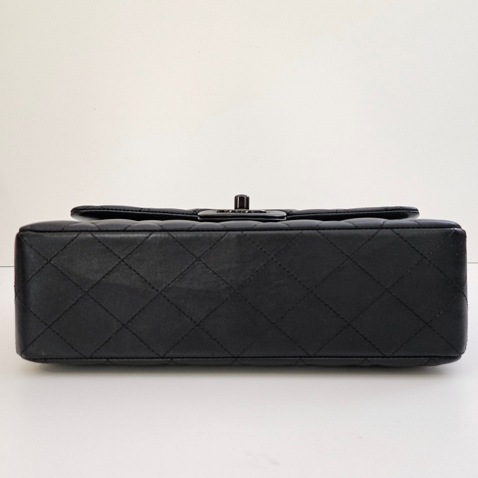 Chanel So Black Lambskin Small Classic Flap