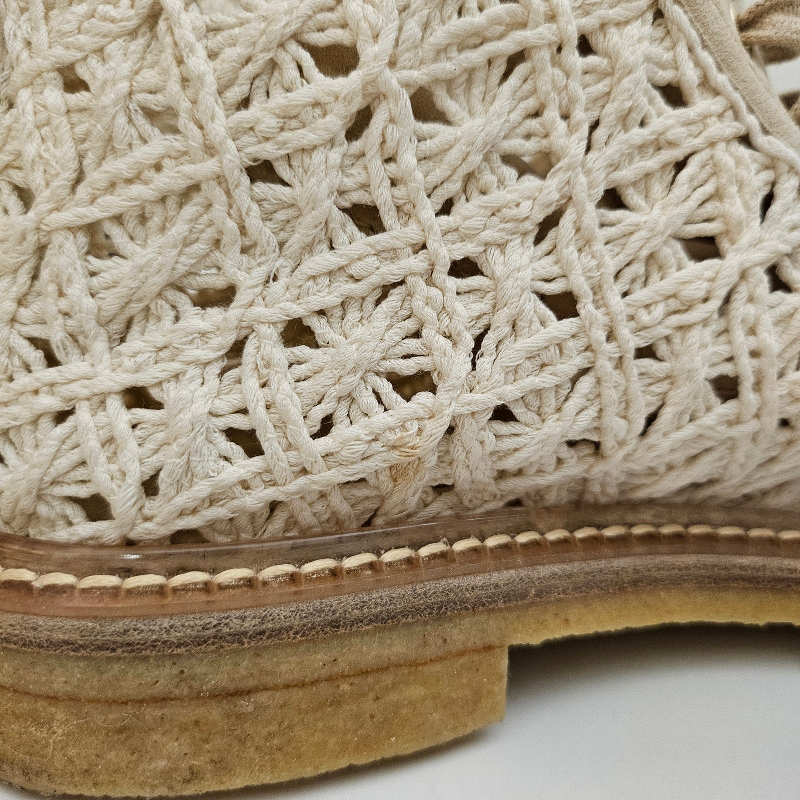 Chanel 2019 CC Logo Crochet White Boots US 7.5 / EU 37.5