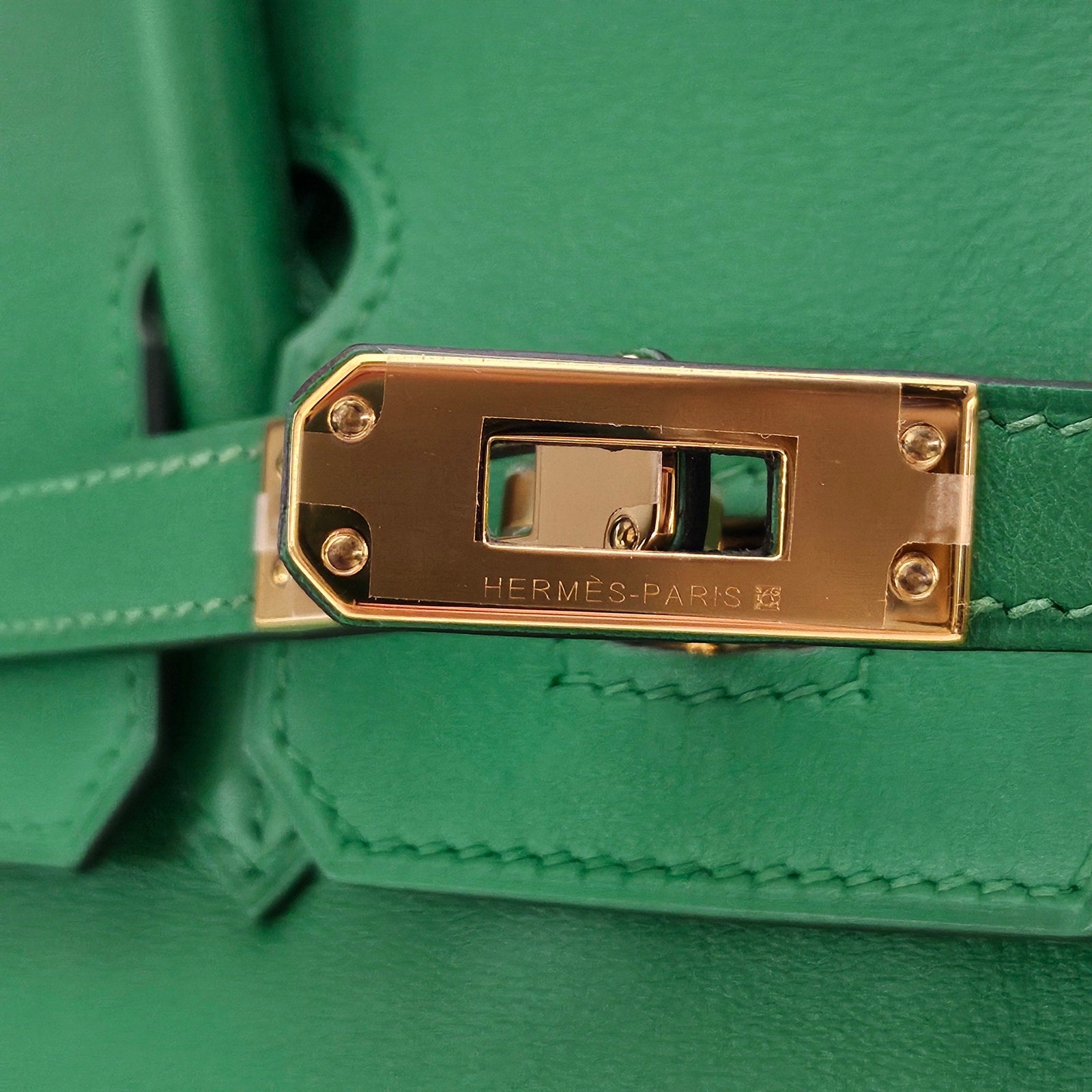 Hermes Birkin 25 Swift Leather Bambou Green with Gold Hardware