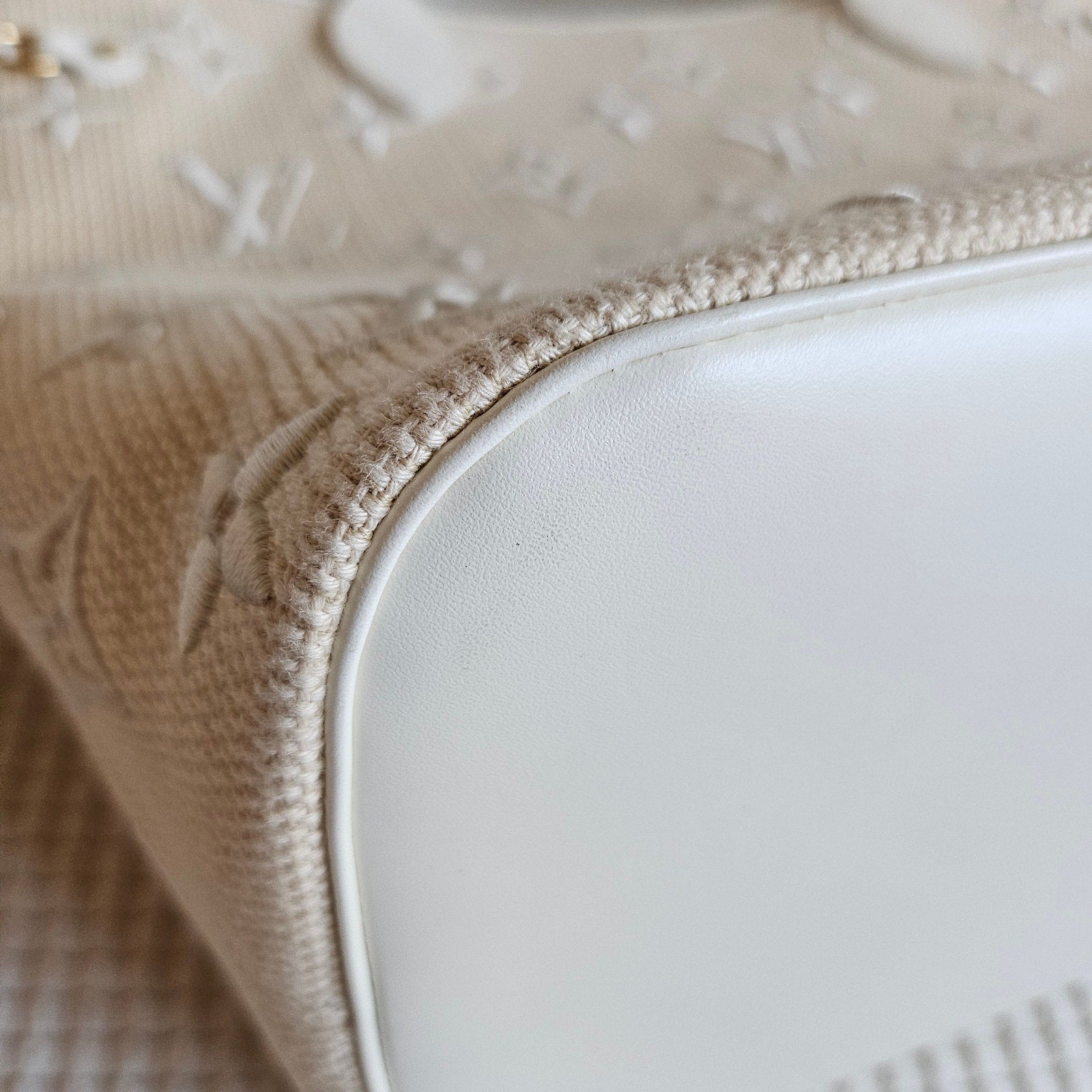 Louis Vuitton By the Pool Embroidered Raffia Monogram Neverfull MM Tote