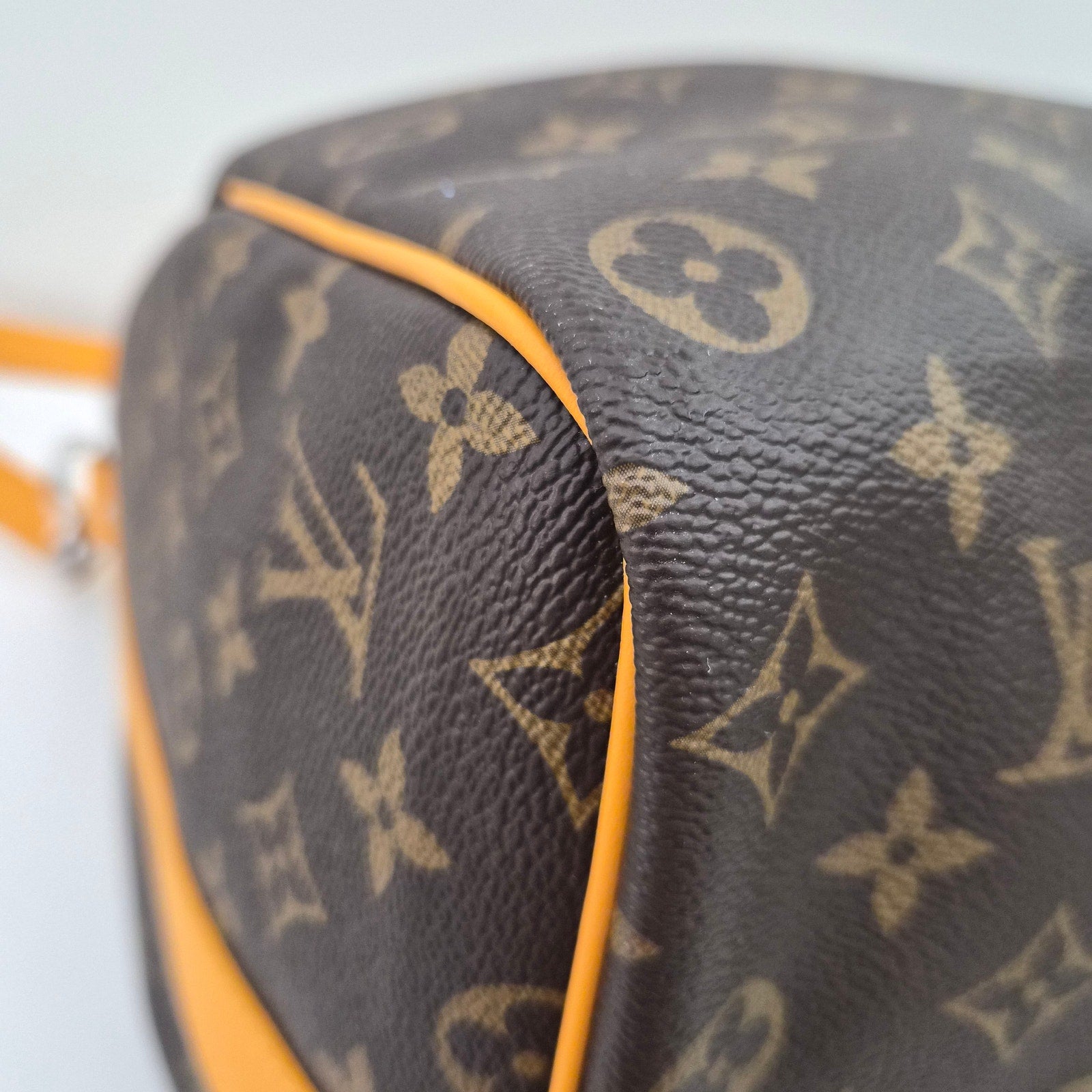 Louis Vuitton Monogram Macassar Keepall Bandoulière 50 Safran Yellow