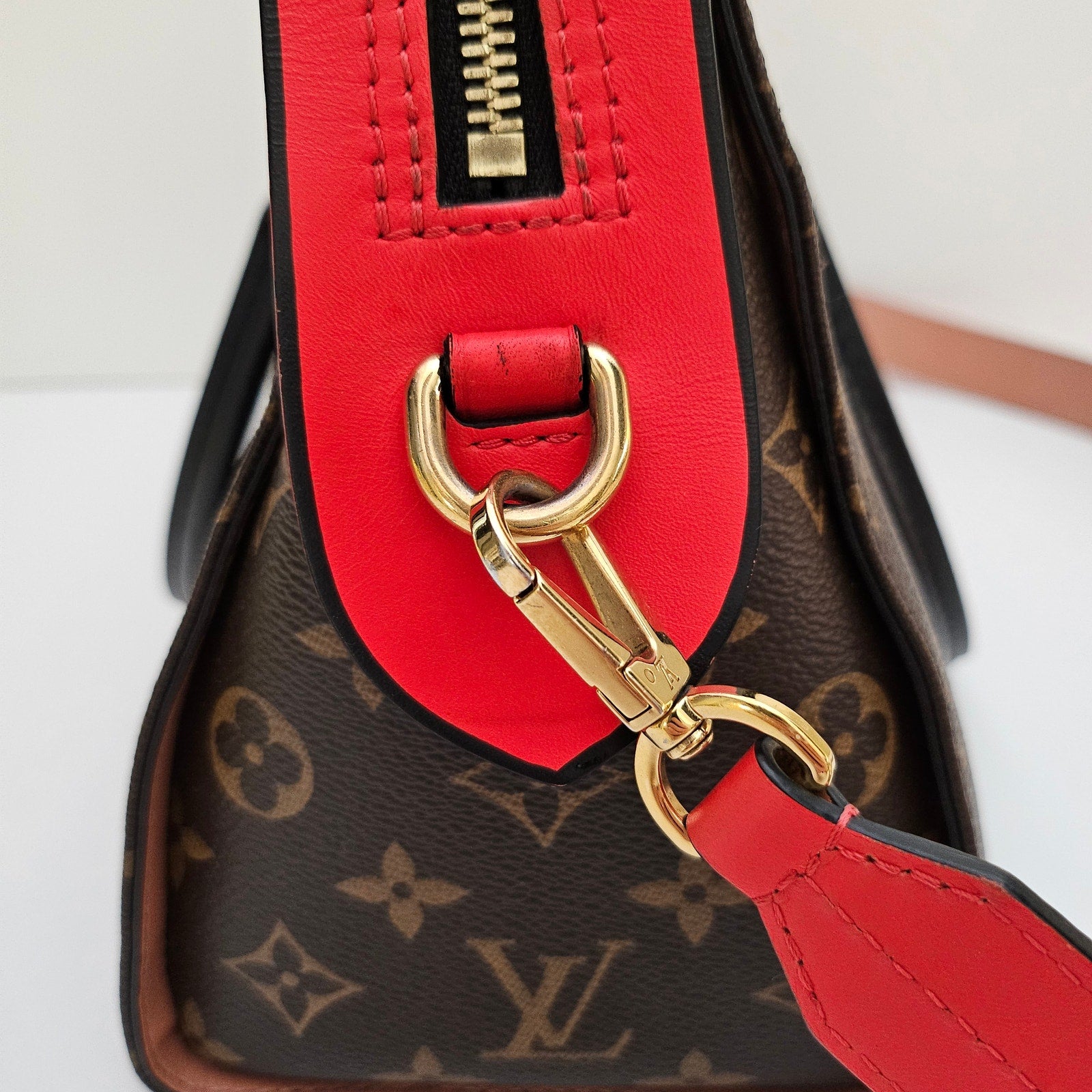Louis Vuitton Tuileries Monogram Red Shoulder Bag