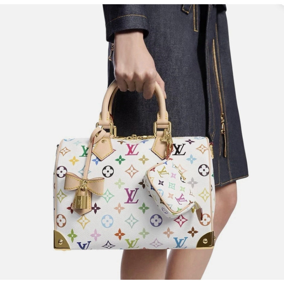 Louis Vuitton LV x TM Murakami Micro Pochette Monogram White Multicolor