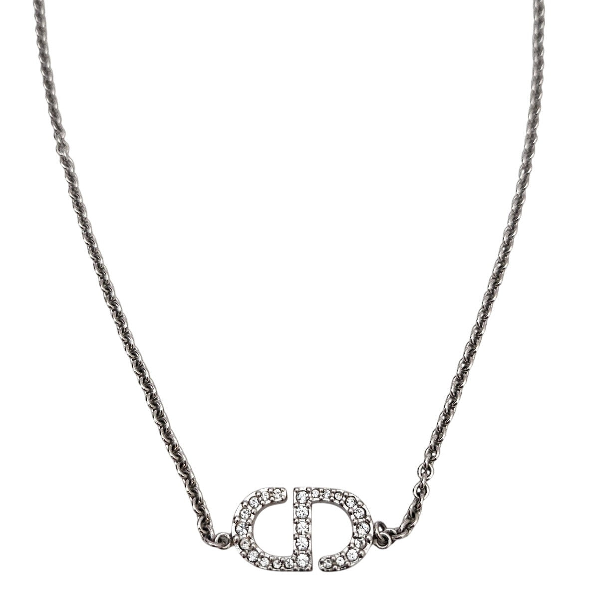 Christian Dior Crystal Petit CD Crystal Necklace
