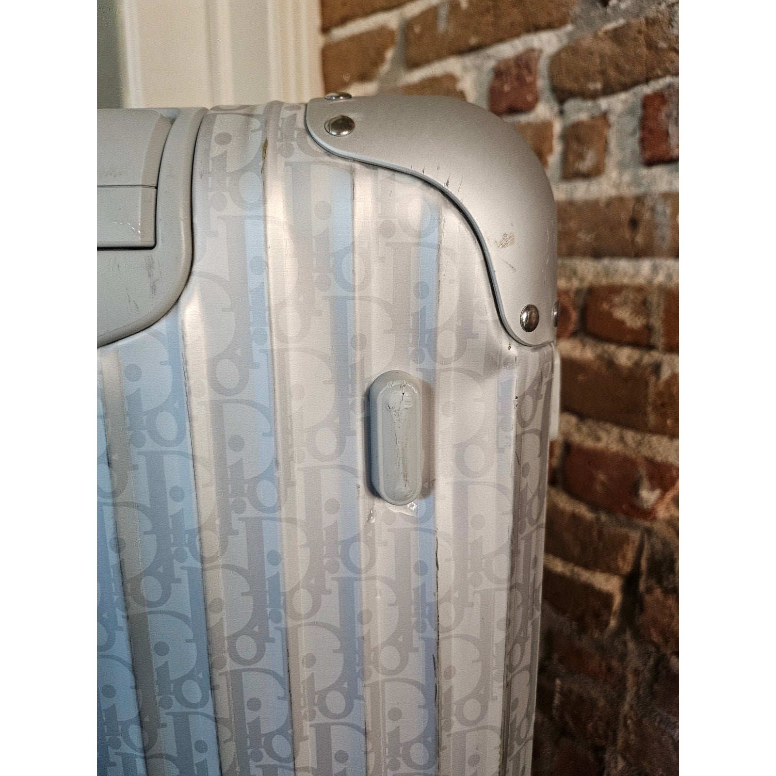 Dior x Rimowa Silver Trunk Suitcase SS20 Large