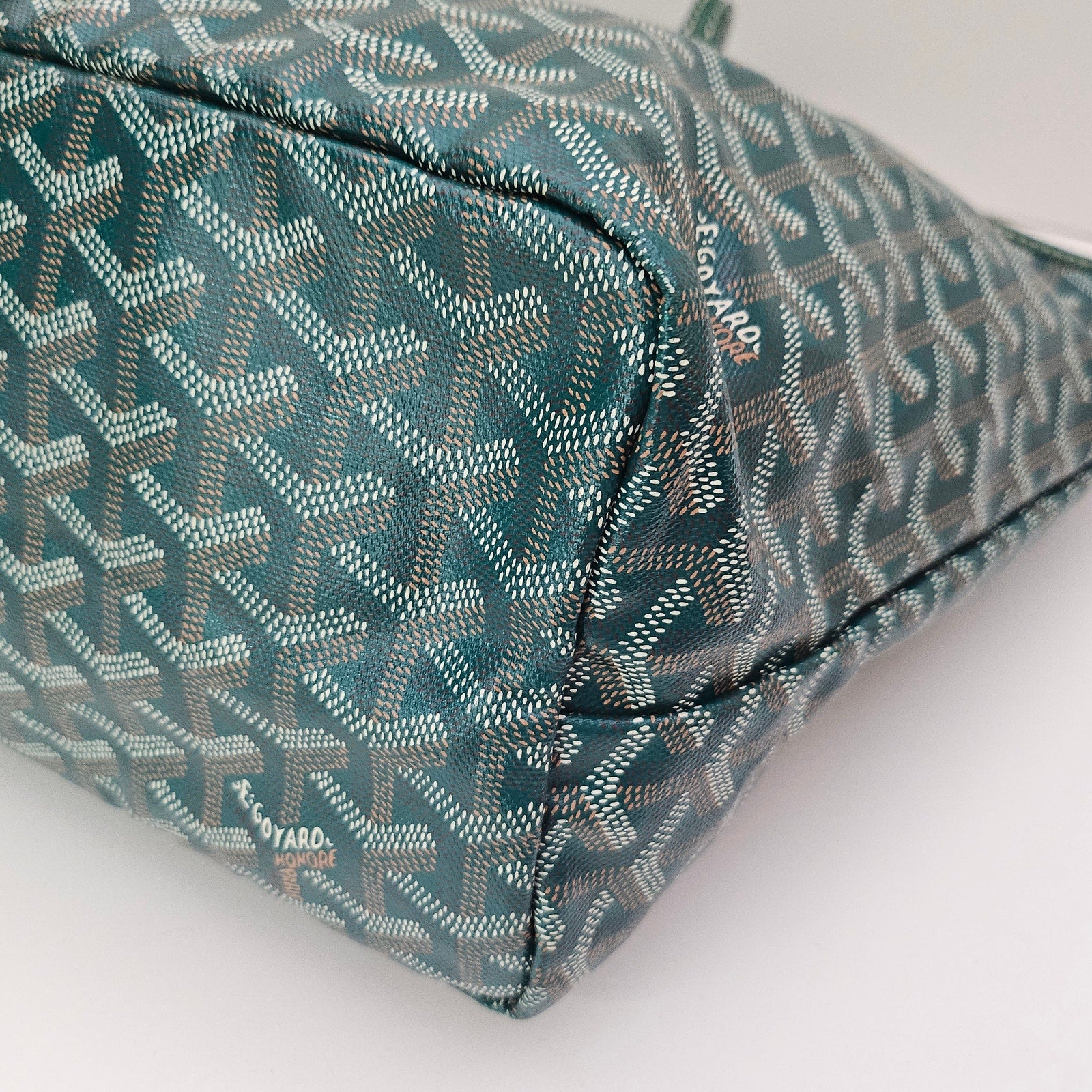 Goyard Goyardine Saint Louis PM Tote Green