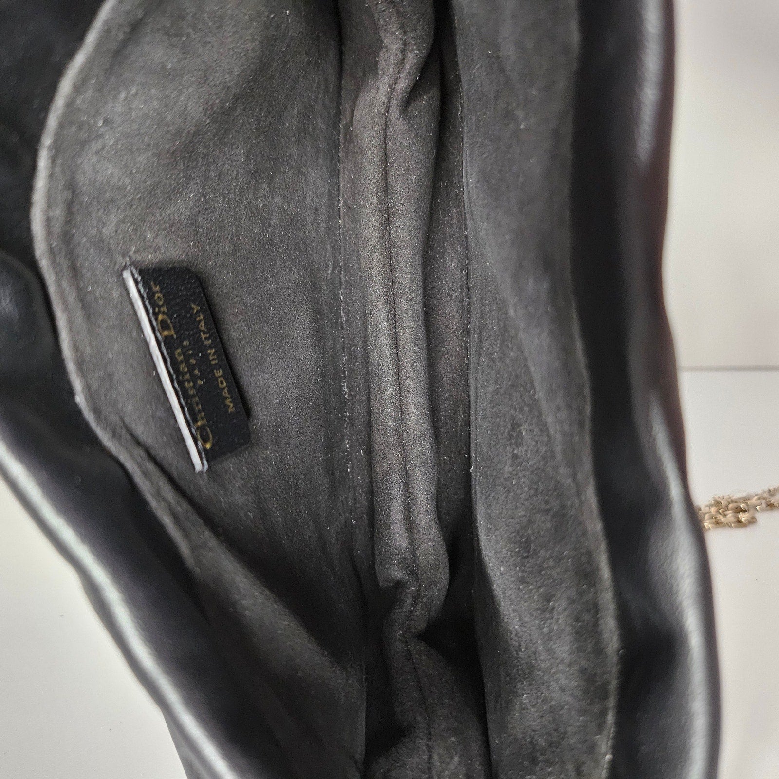Christian Dior Butterfly Stud Milly Mini Bag Black
