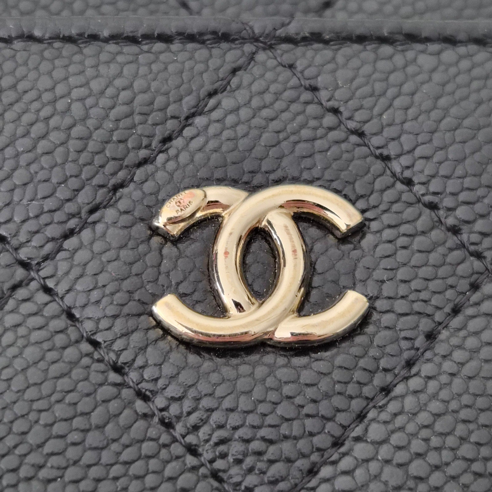 Chanel Caviar Quilted Top Handle Vanity With Chain Black