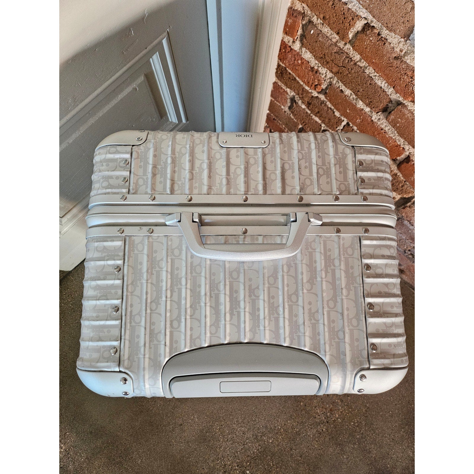 Dior x Rimowa Silver Trunk Suitcase SS20 Large