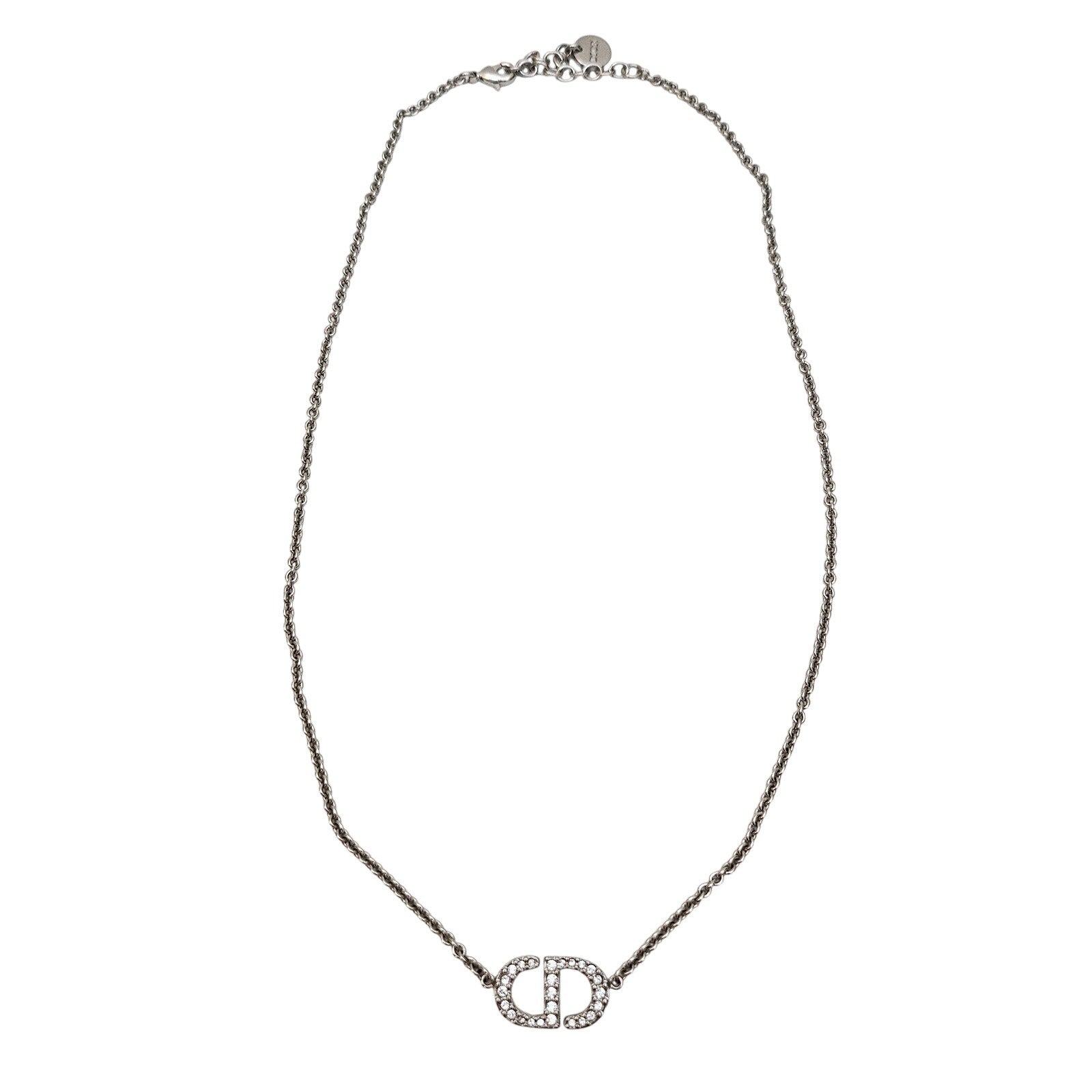 Christian Dior Crystal Petit CD Crystal Necklace