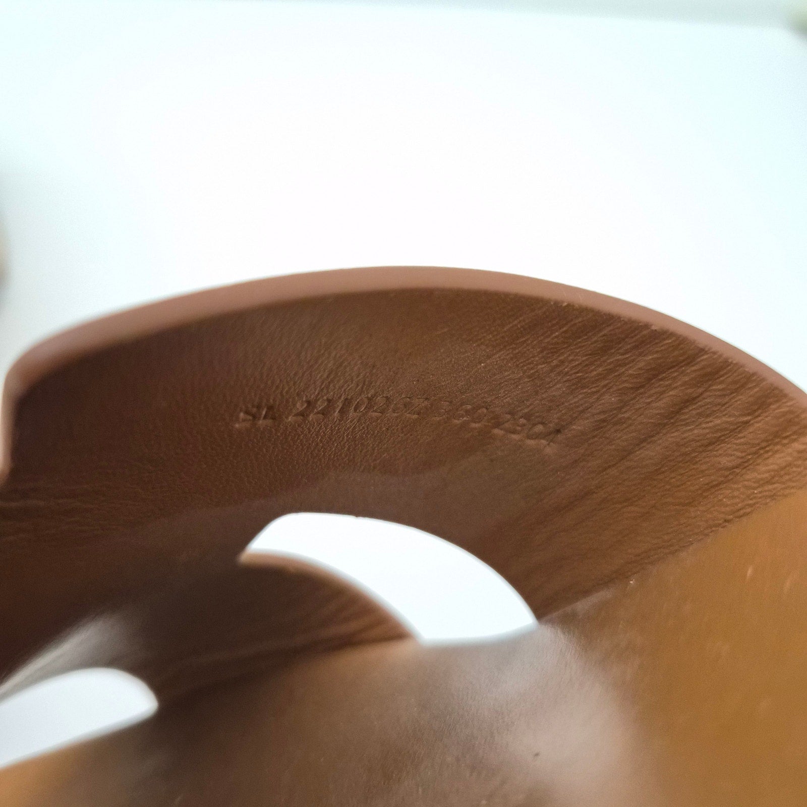 Hermes Calfskin Cork Eze 30 Sandals 36 Gold