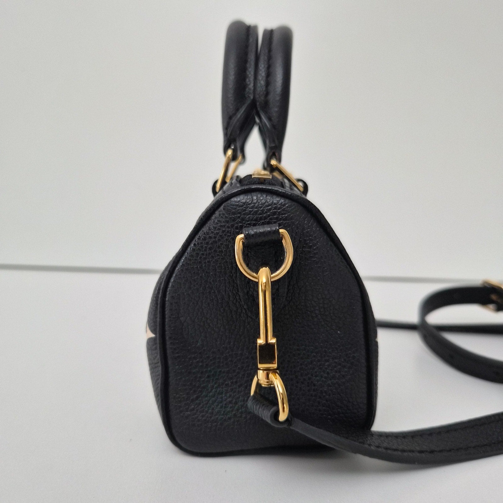 Louis Vuitton Empreinte Monogram Giant Nano Speedy Black White