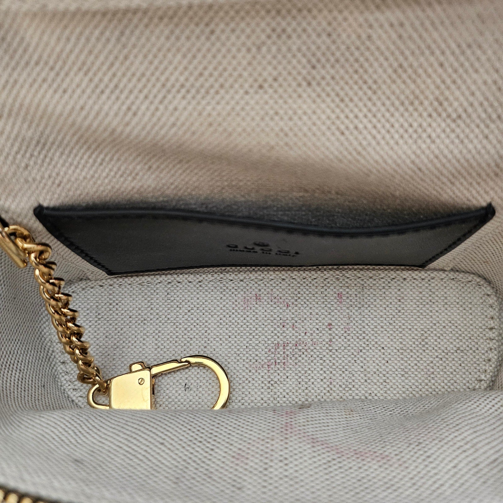 Gucci Calfskin GG Matelasse Mini Top Handle Bag Black