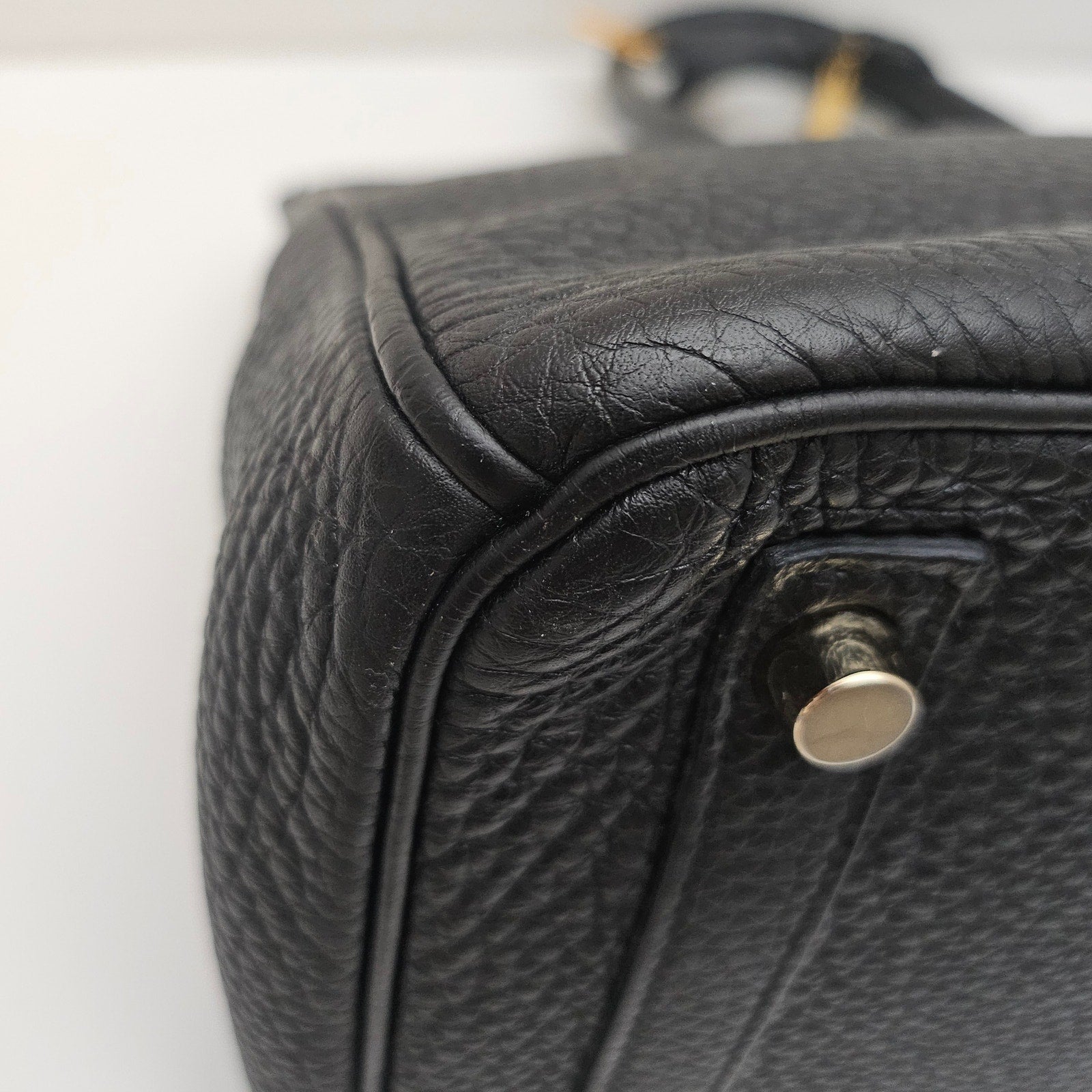 Hermes Birkin 30 Togo Leather Noir Black Gold Hardware