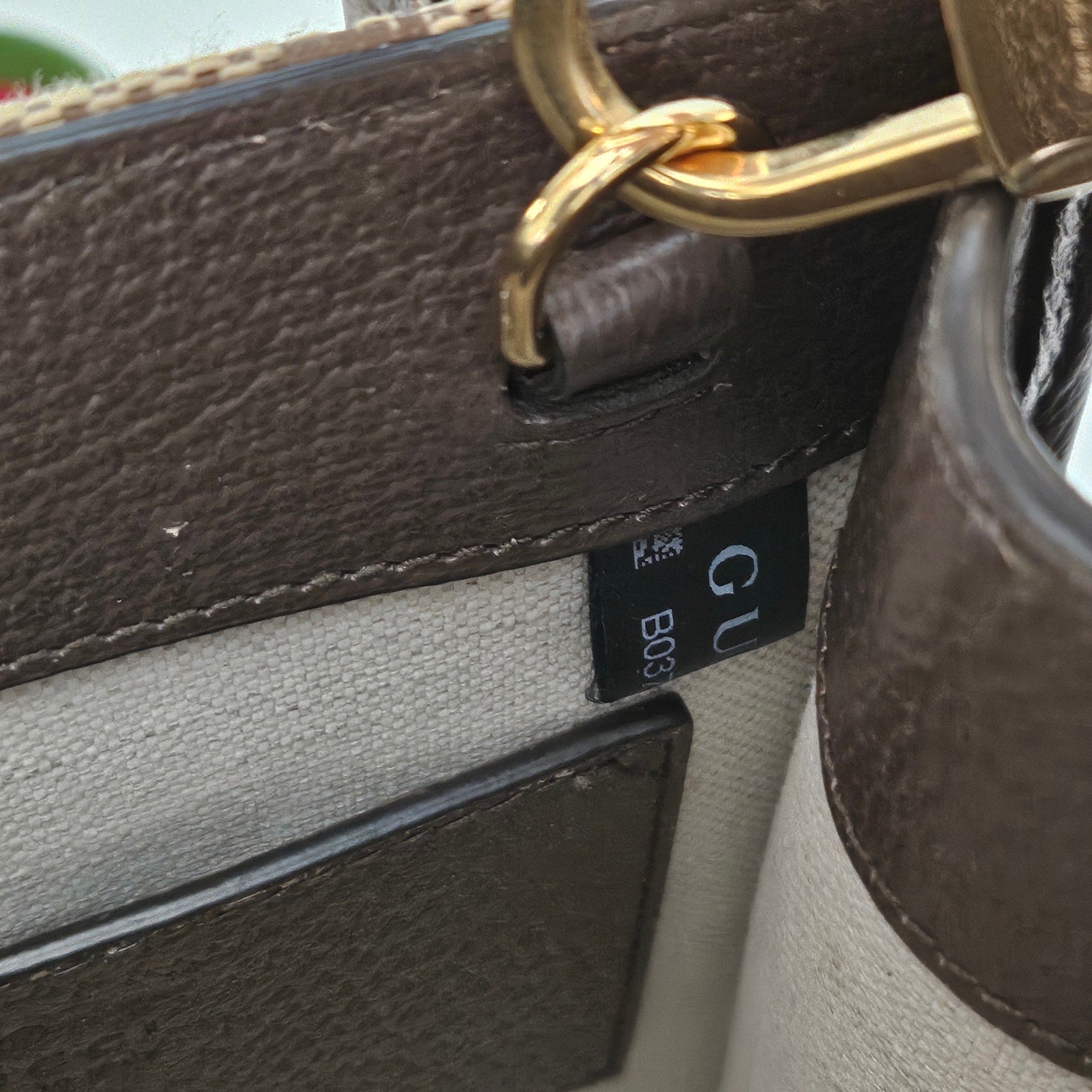 Gucci Monogram Jumbo GG Web Mini Vertical Tote