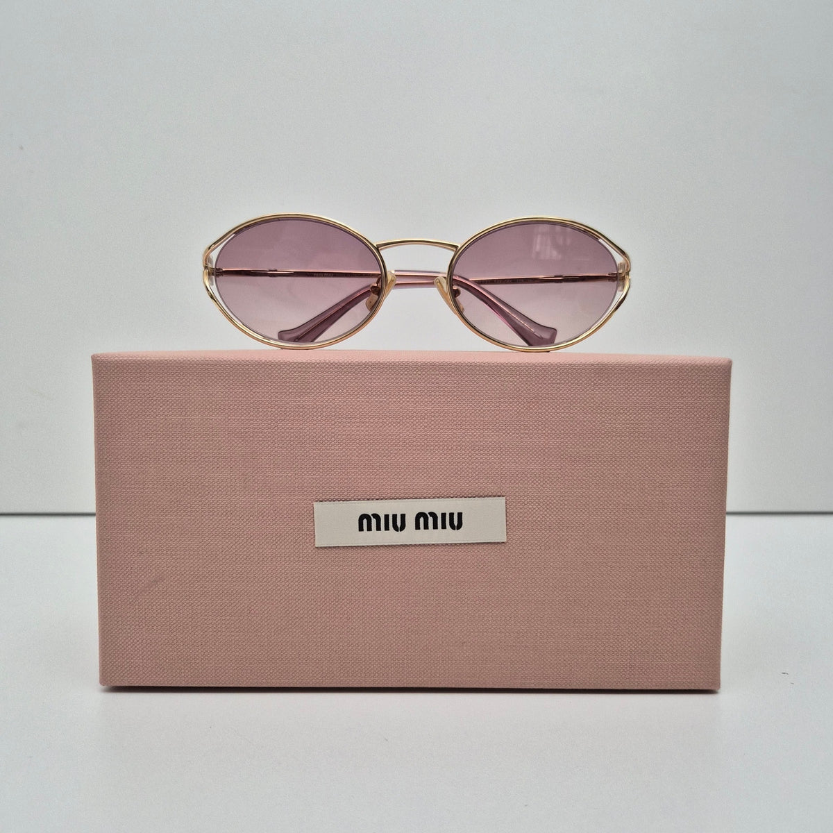 Miu Miu MU 52YS 5AK06S Gold Rose Women’s Sunglasses