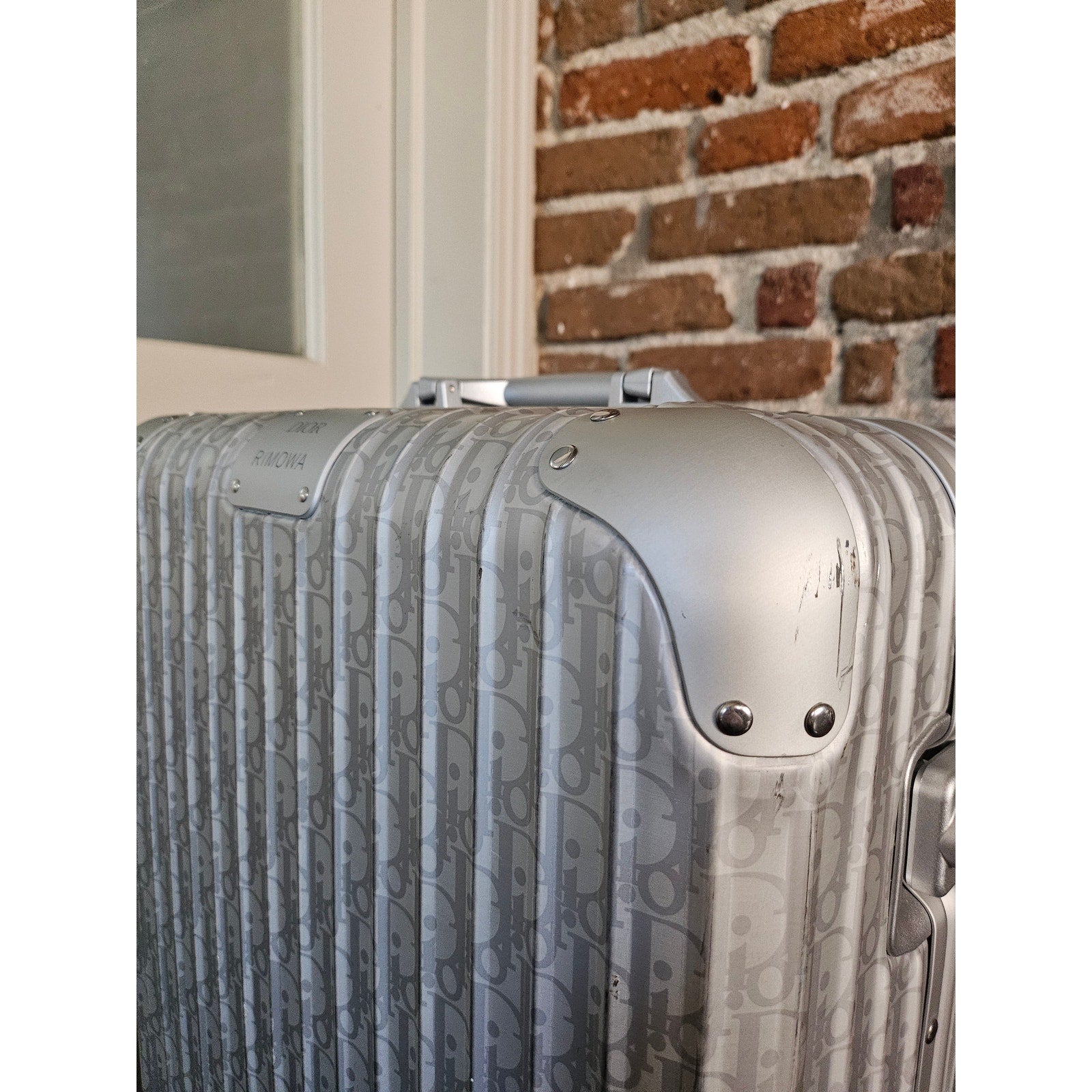 Dior x Rimowa Silver Trunk Suitcase SS20 Large