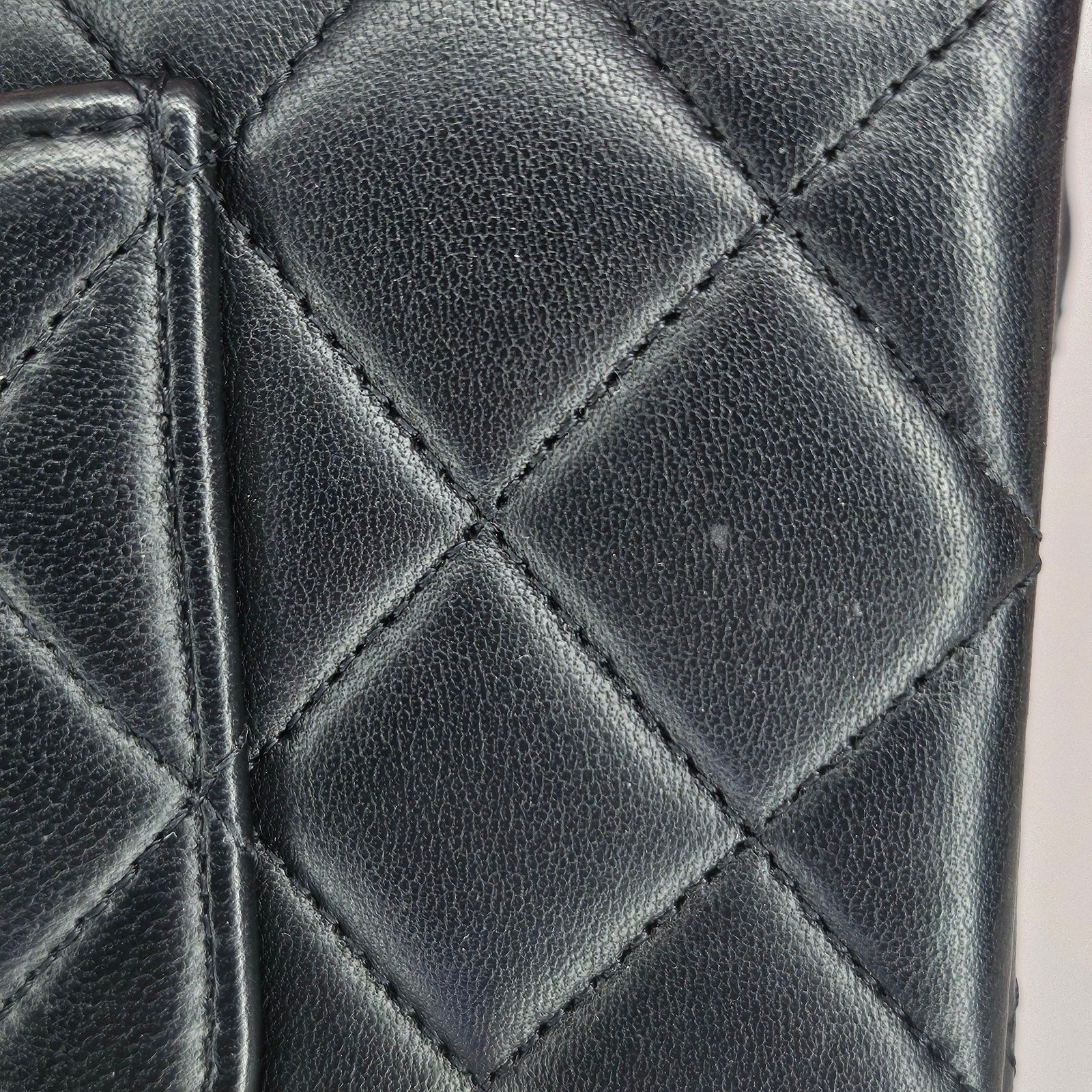 Chanel Lambskin Quilted Medium Double Flap So Black