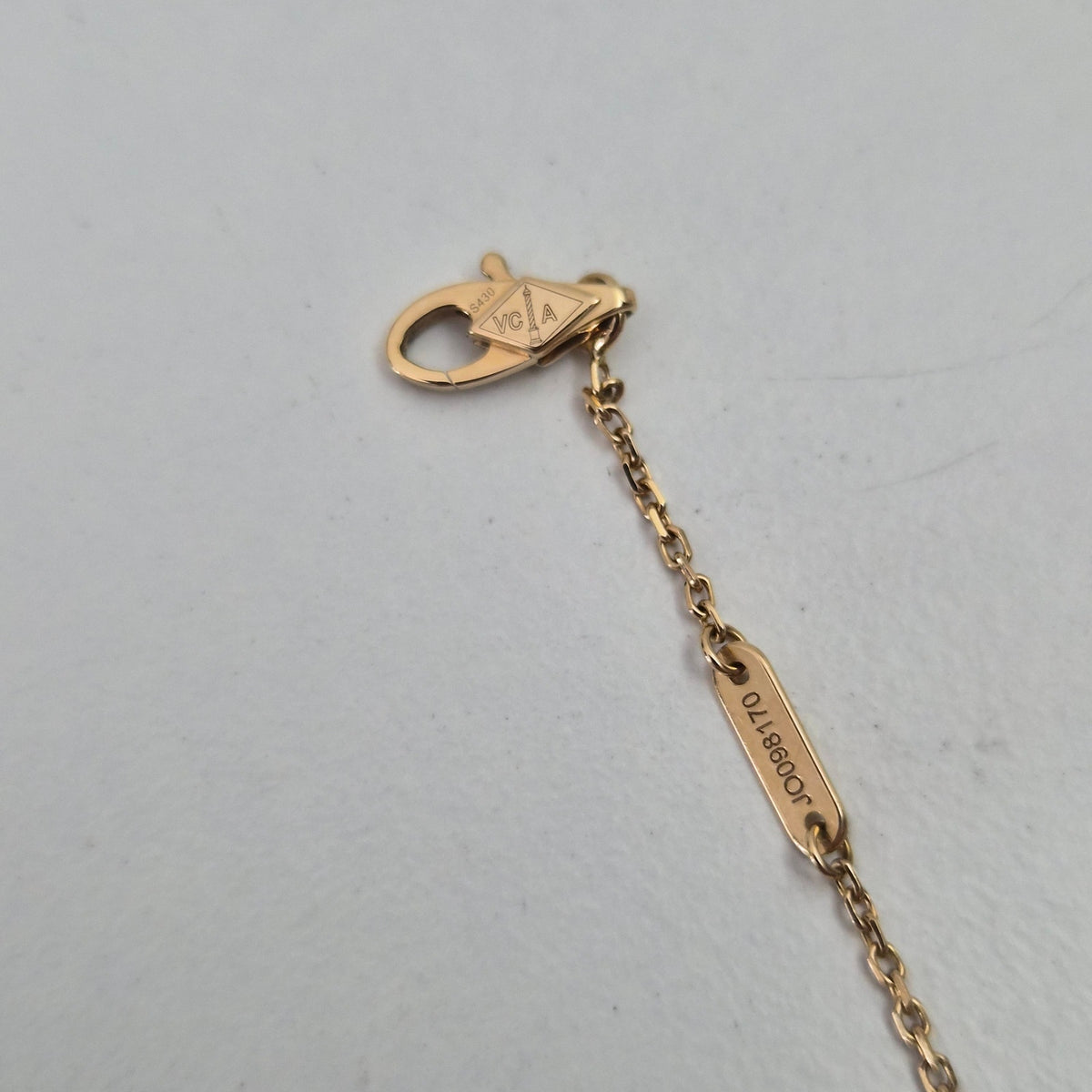 Van Cleef & Arpels 18K Yellow Gold Mother of Pearl Sweet Alhambra Pendant Necklace