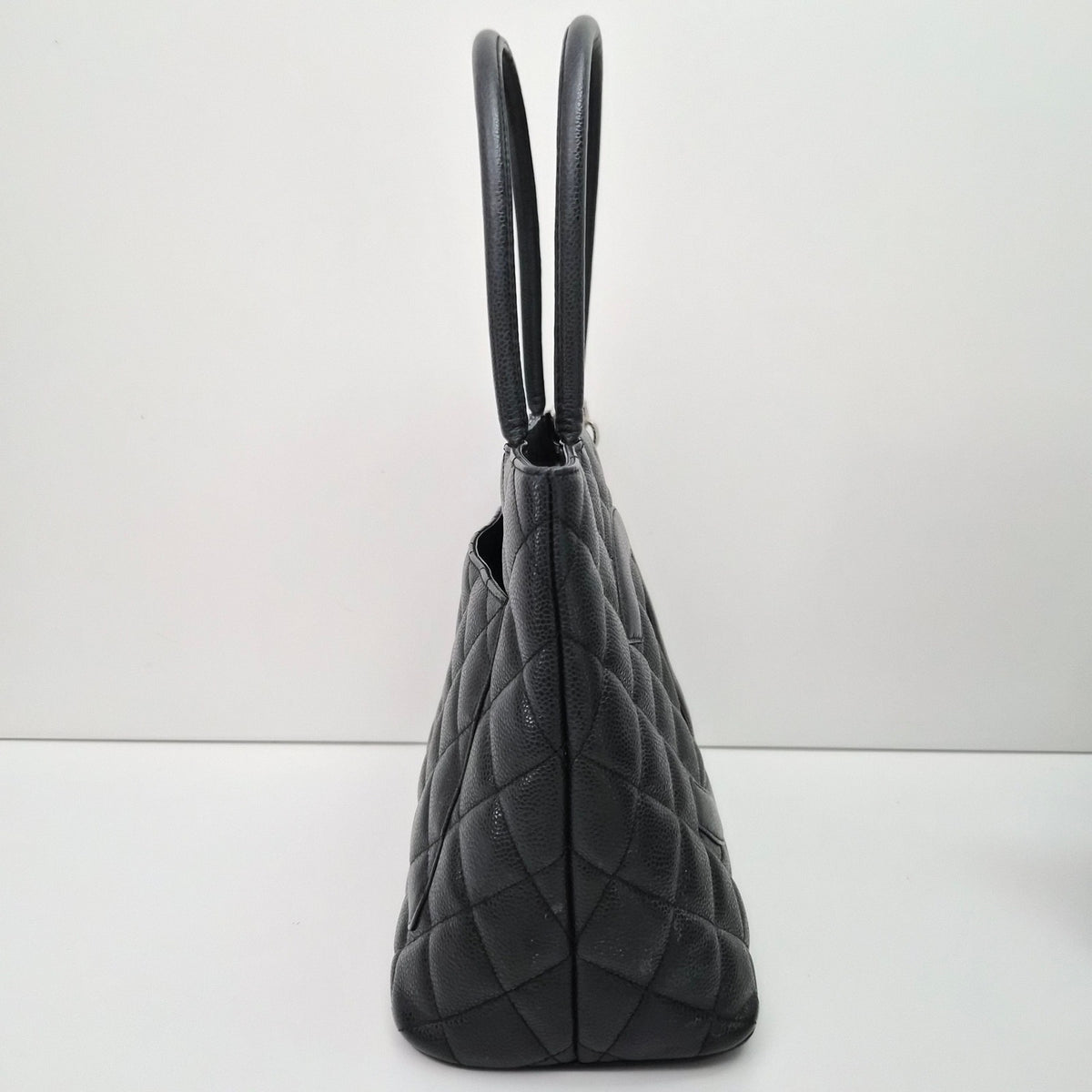 Chanel Caviar Quilted Medallion Tote Black