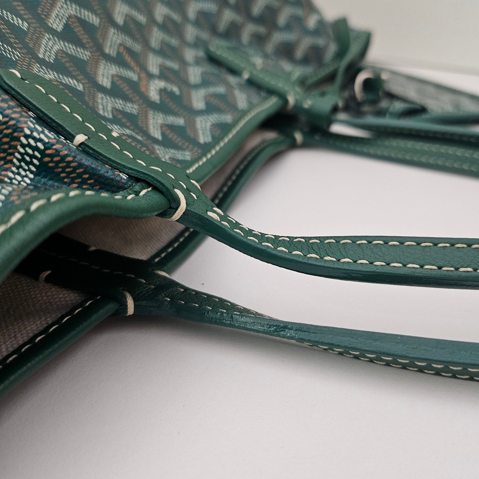 Goyard Goyardine Saint Louis PM Tote Green